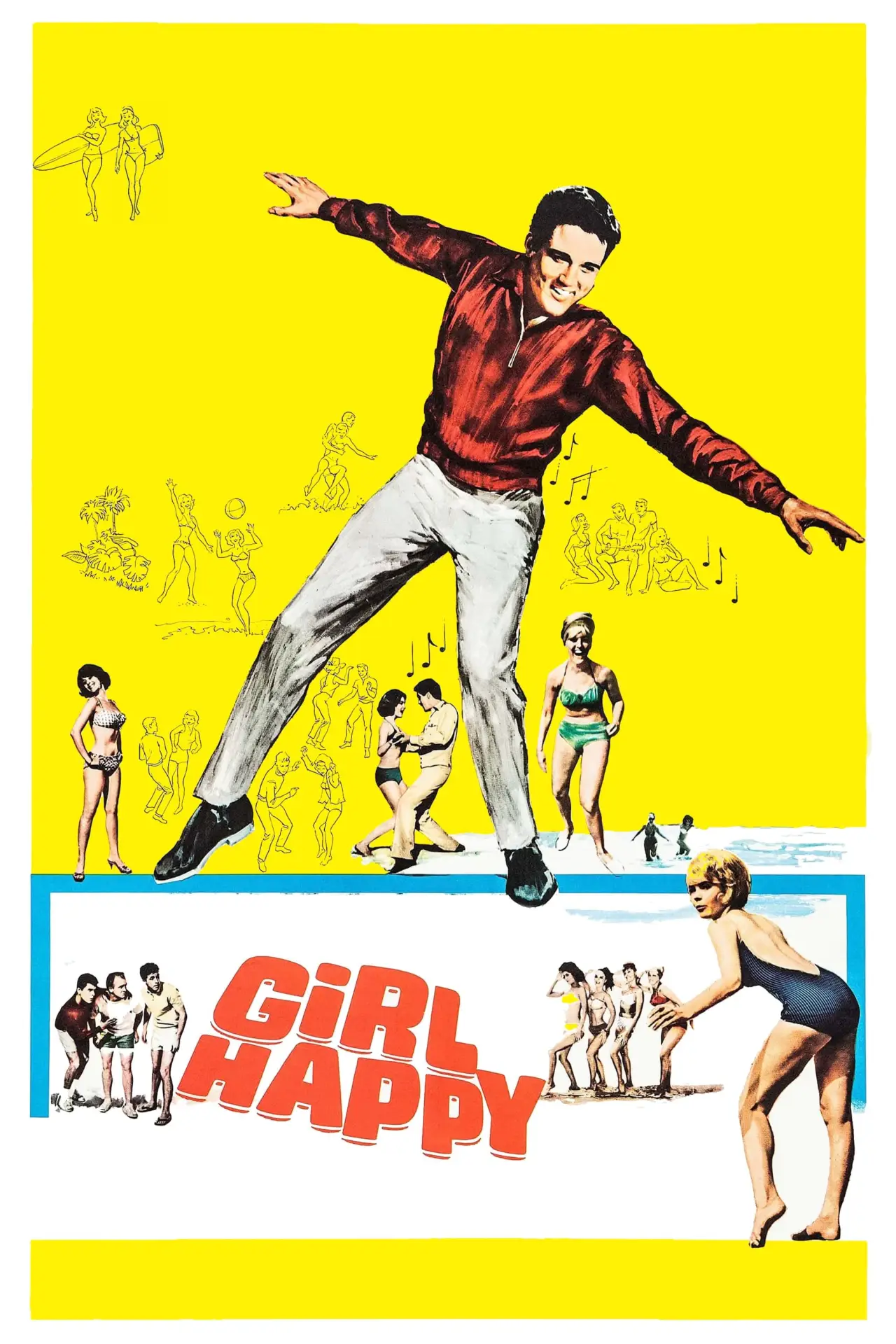 Постер до фільму "Girl Happy"