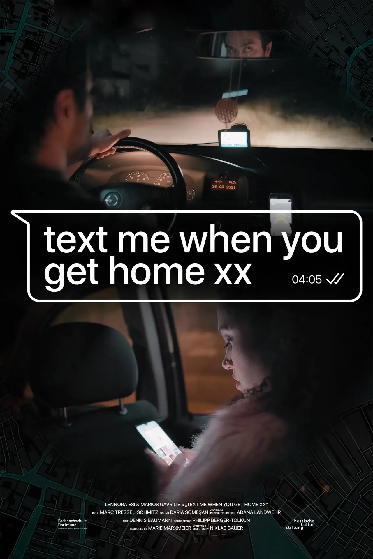 Постер до фільму "Text me when you get home XX"