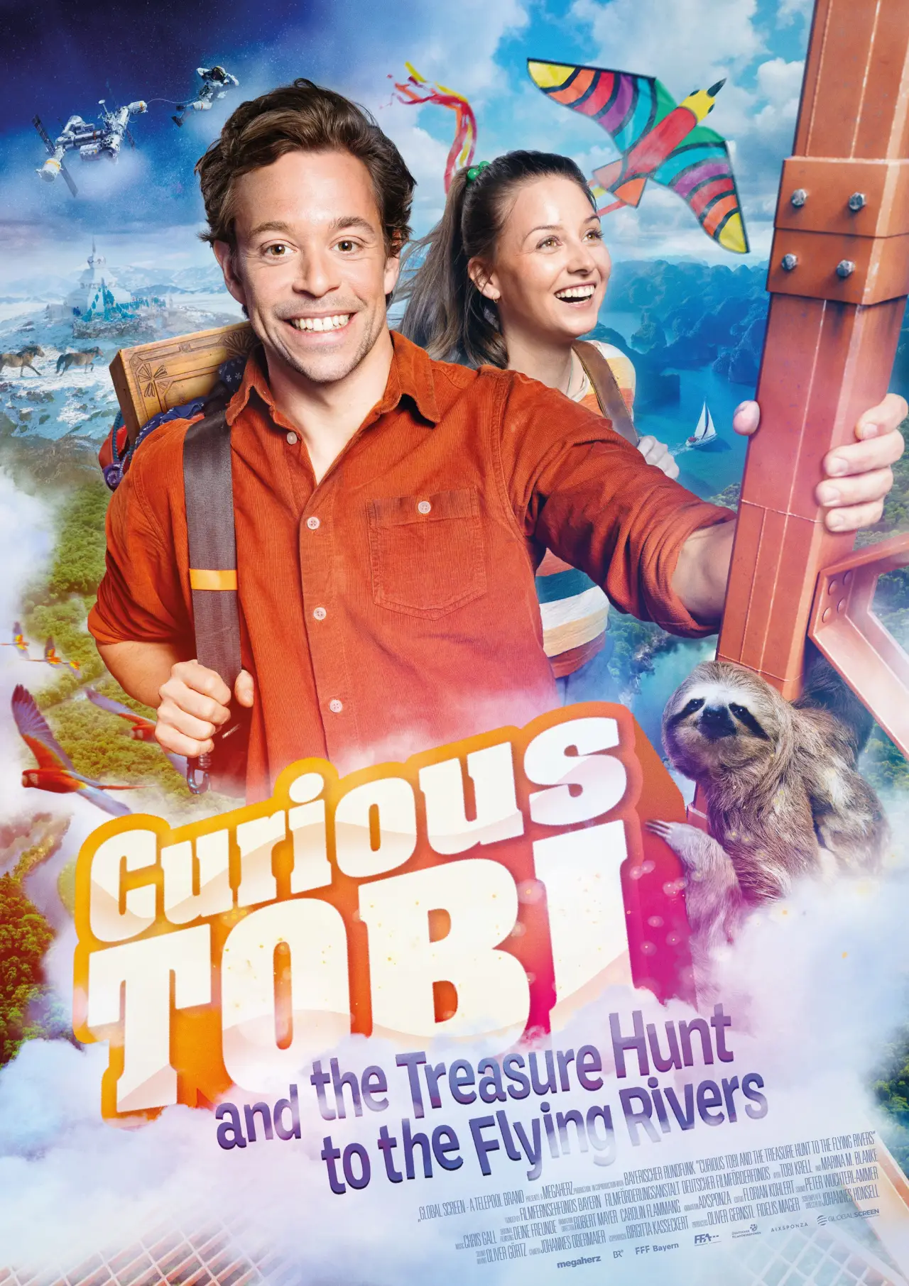 Постер до фільму "Checker Tobi und die Reise zu den fliegenden Flüssen"