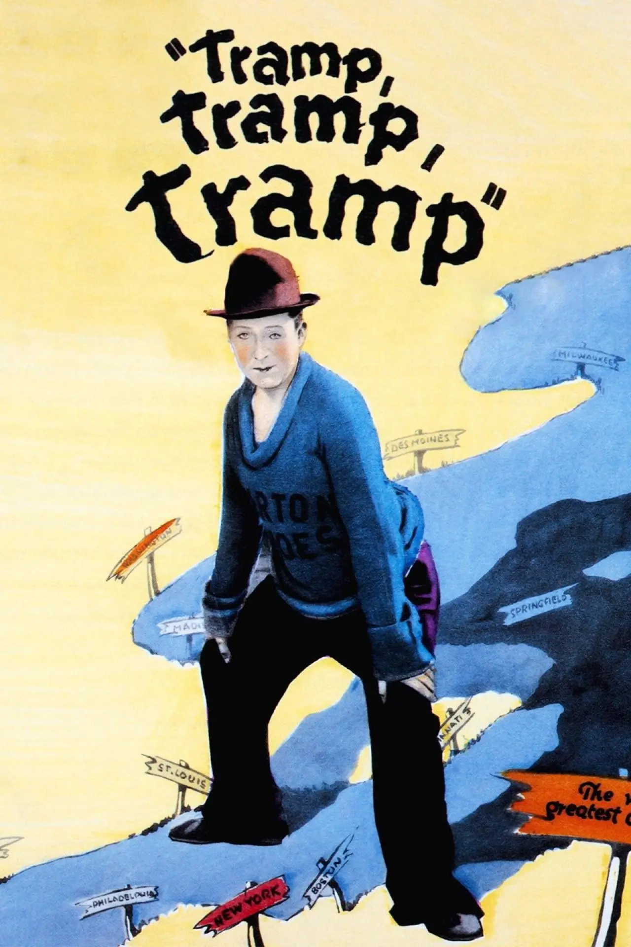 Постер до фільму "Tramp, Tramp, Tramp"