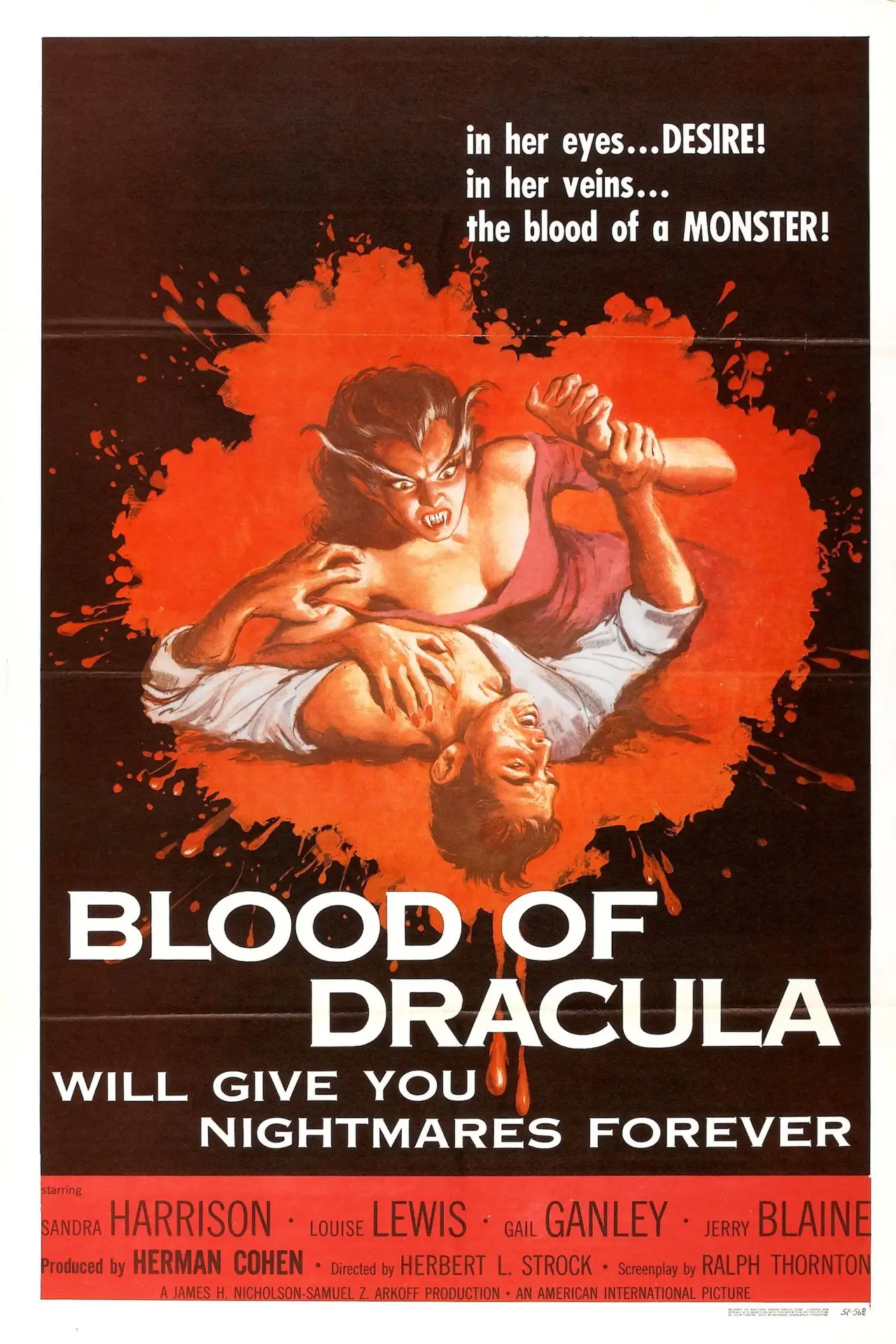 Постер до фільму "Blood of Dracula"