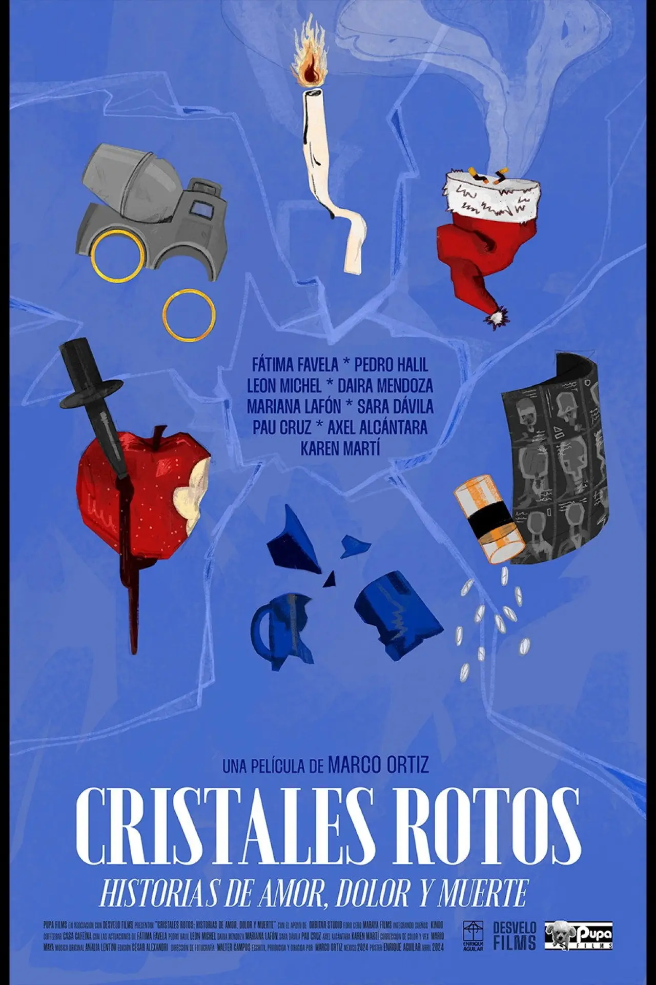 Постер до фільму "Cristales Rotos: Historias de amor, dolor y muerte"