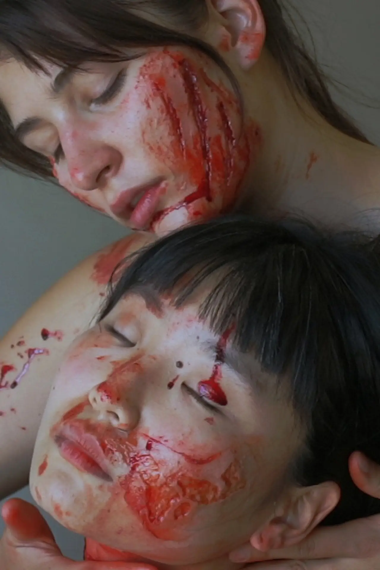Постер до фільму "Teen girl couple goes to a fake prom to hit a car in their bedroom"