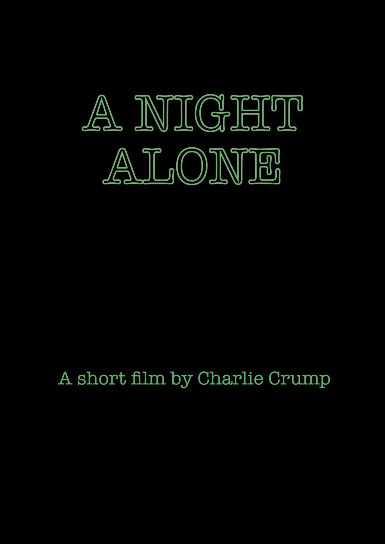 Постер до фільму "A Night Alone"