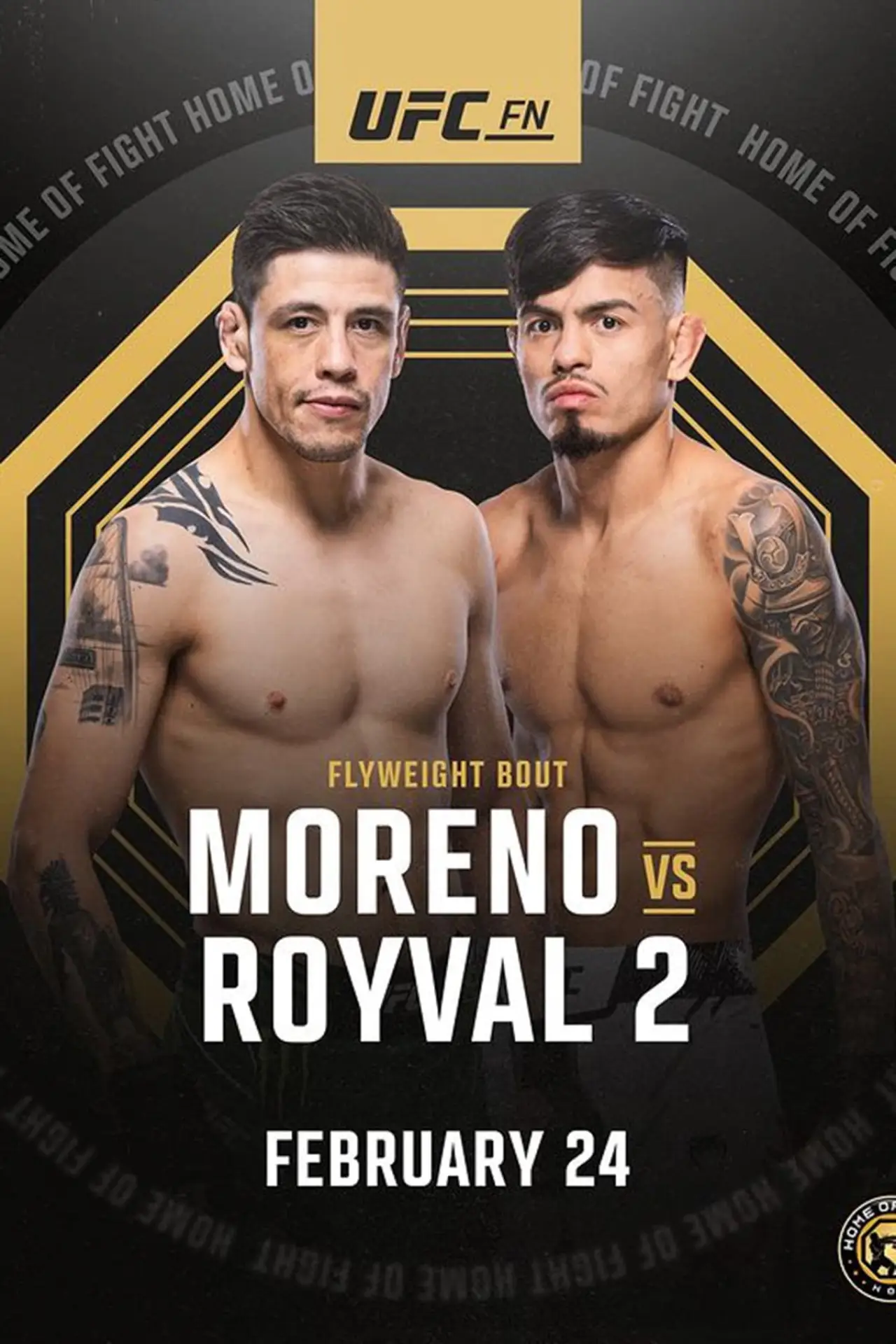 Постер до фільму "UFC Fight Night 237: Moreno vs. Royval 2"