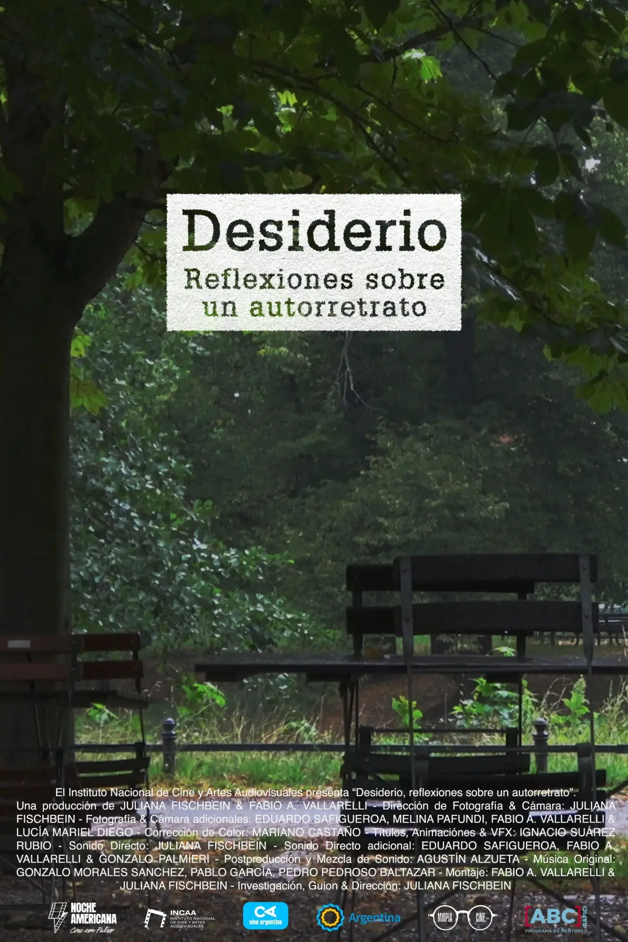 Постер до фільму "Desiderio: Reflexiones sobre un autorretrato"