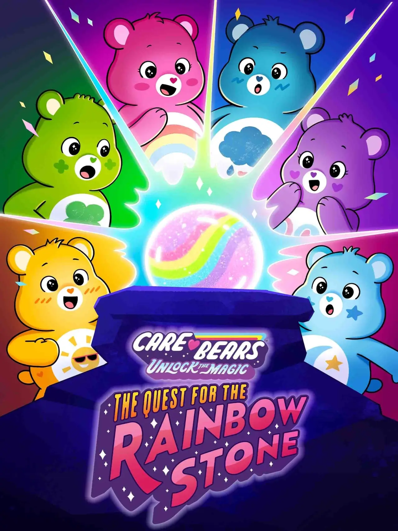 Постер до фільму "Care Bears: Unlock the Magic - The Quest for the Rainbow Stone"