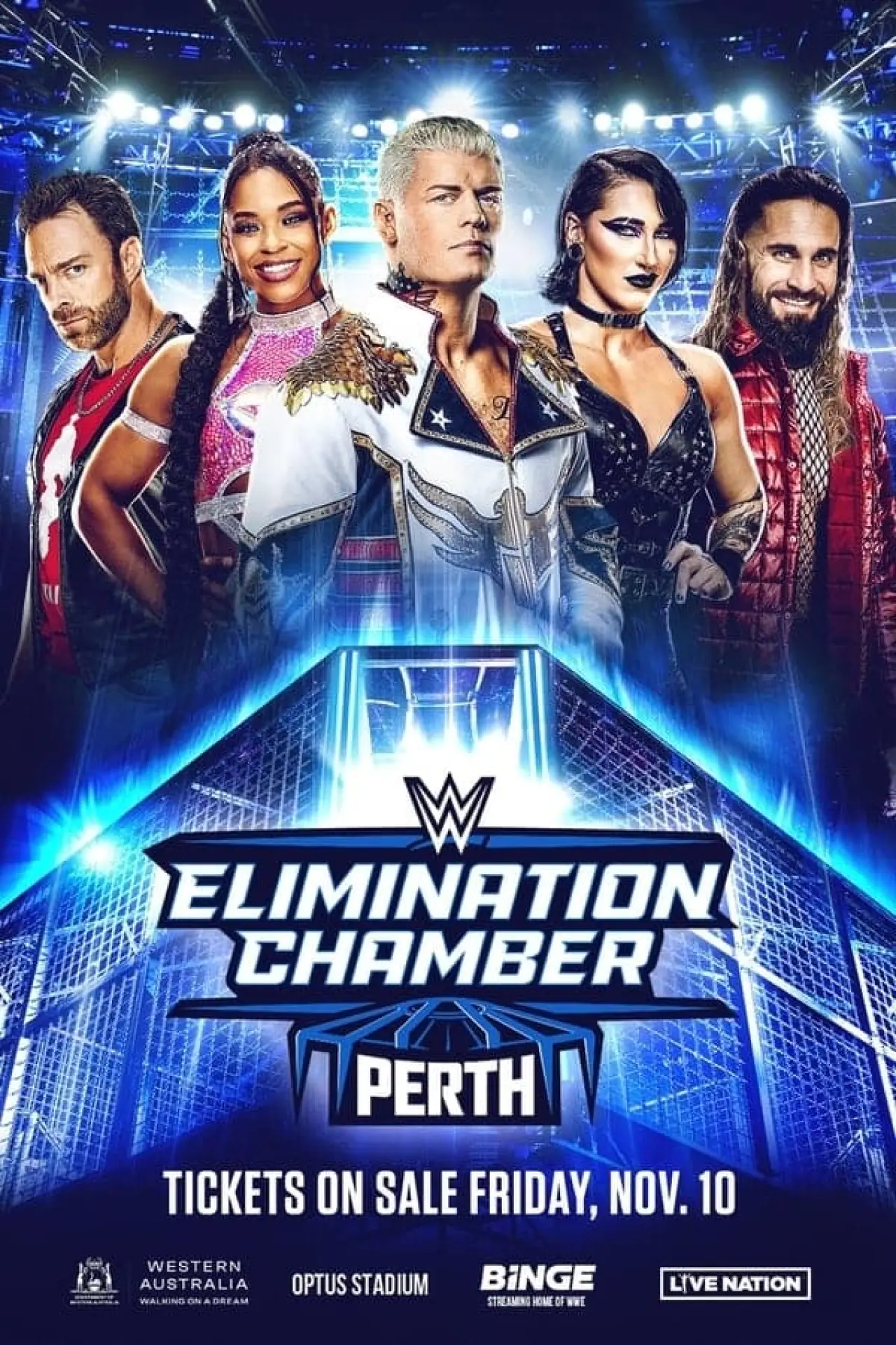 Постер до фільму "WWE Elimination Chamber 2024: Perth - Kickoff"