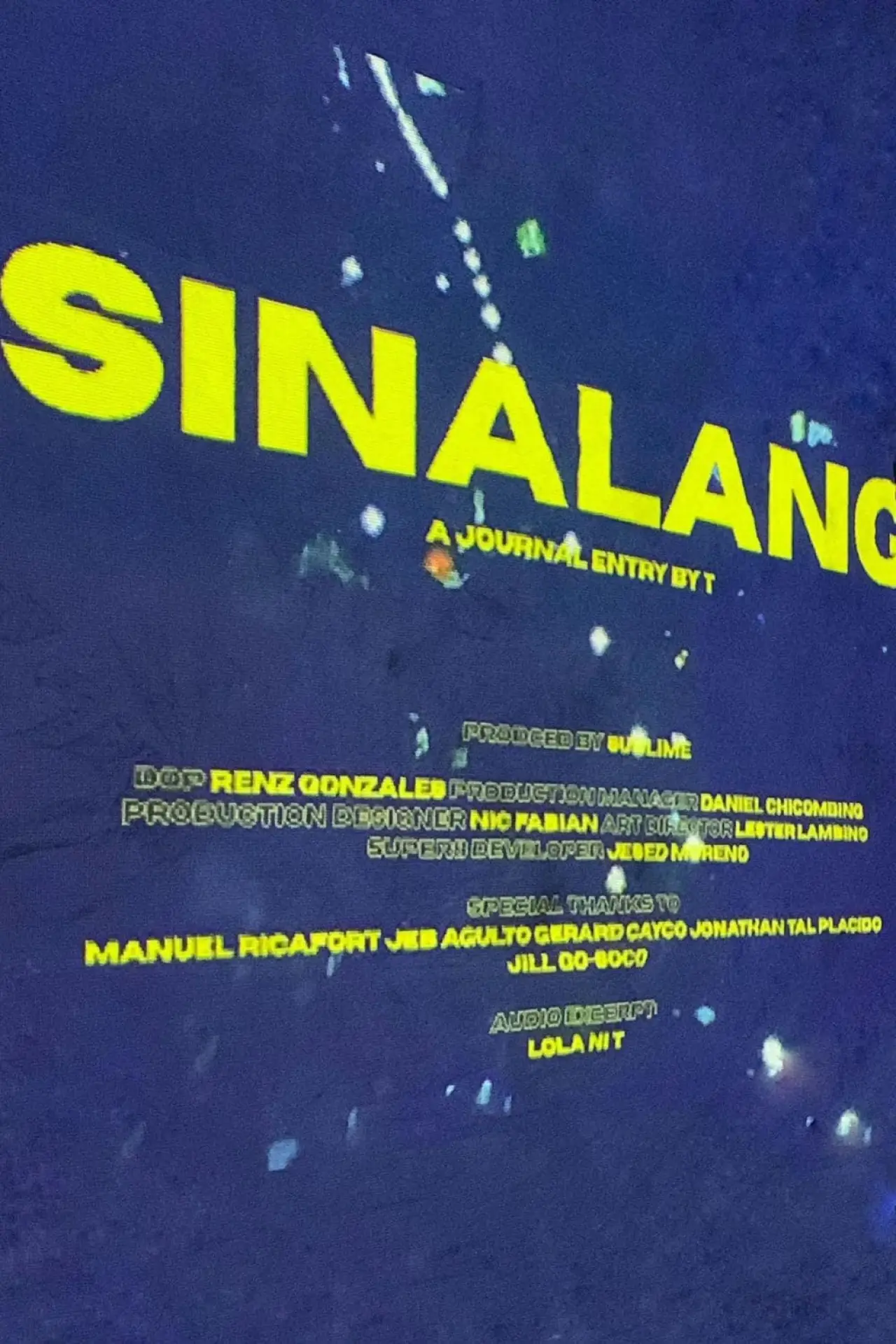 Постер до фільму "Sinalang"
