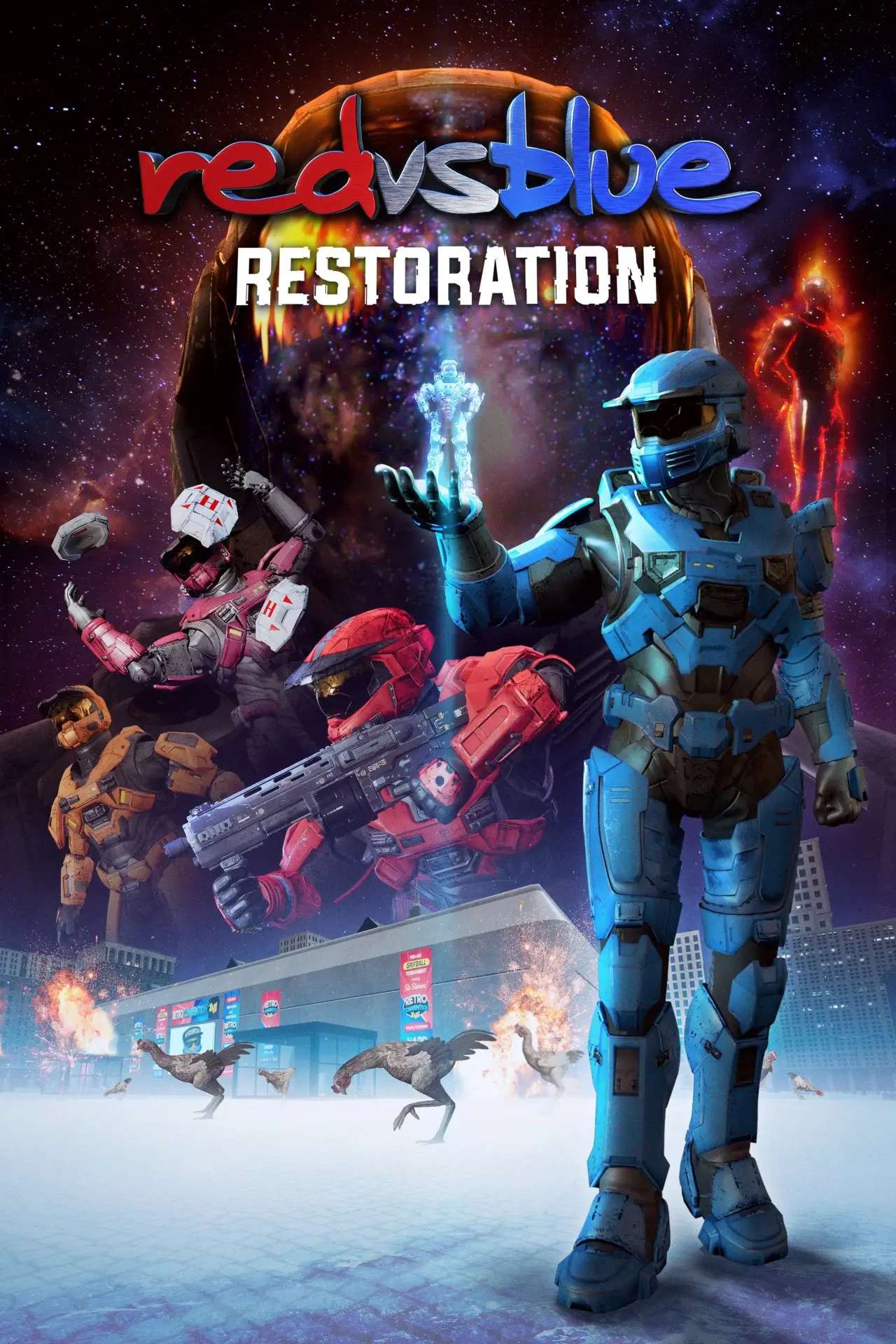 Постер до фільму "Red vs. Blue: Restoration"