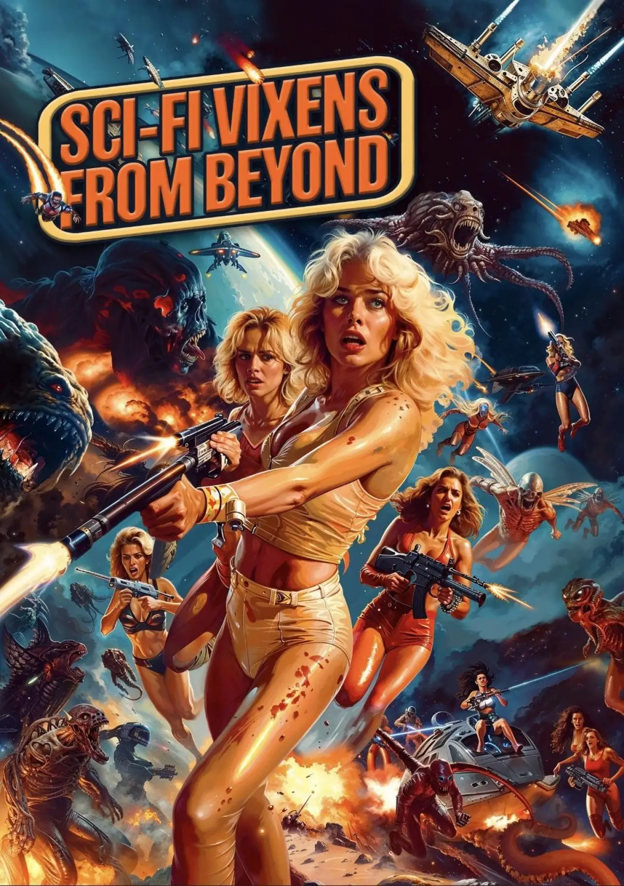 Постер до фільму "Sci-Fi Vixens from Beyond"