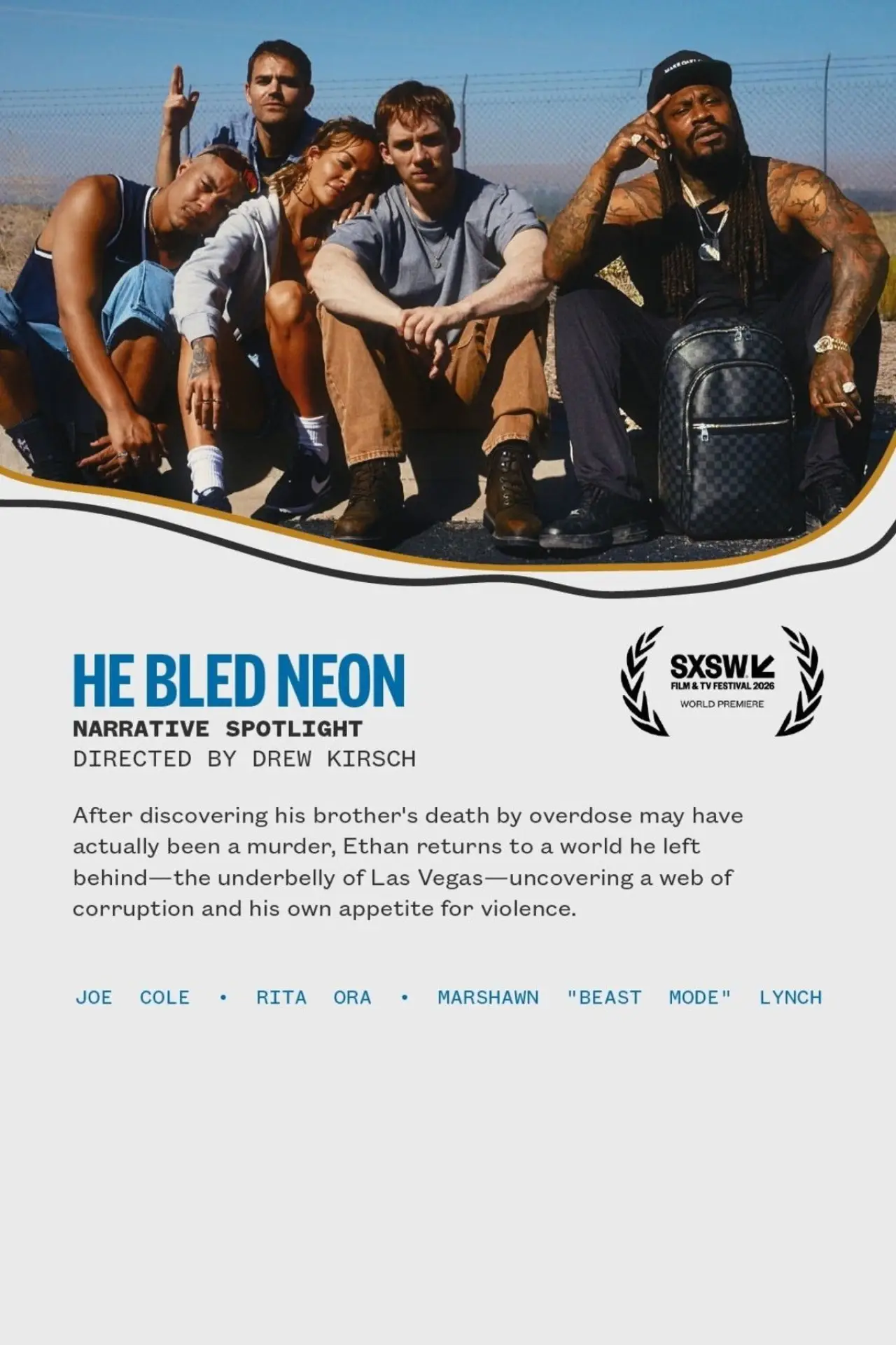 Постер до фільму "He Bled Neon"