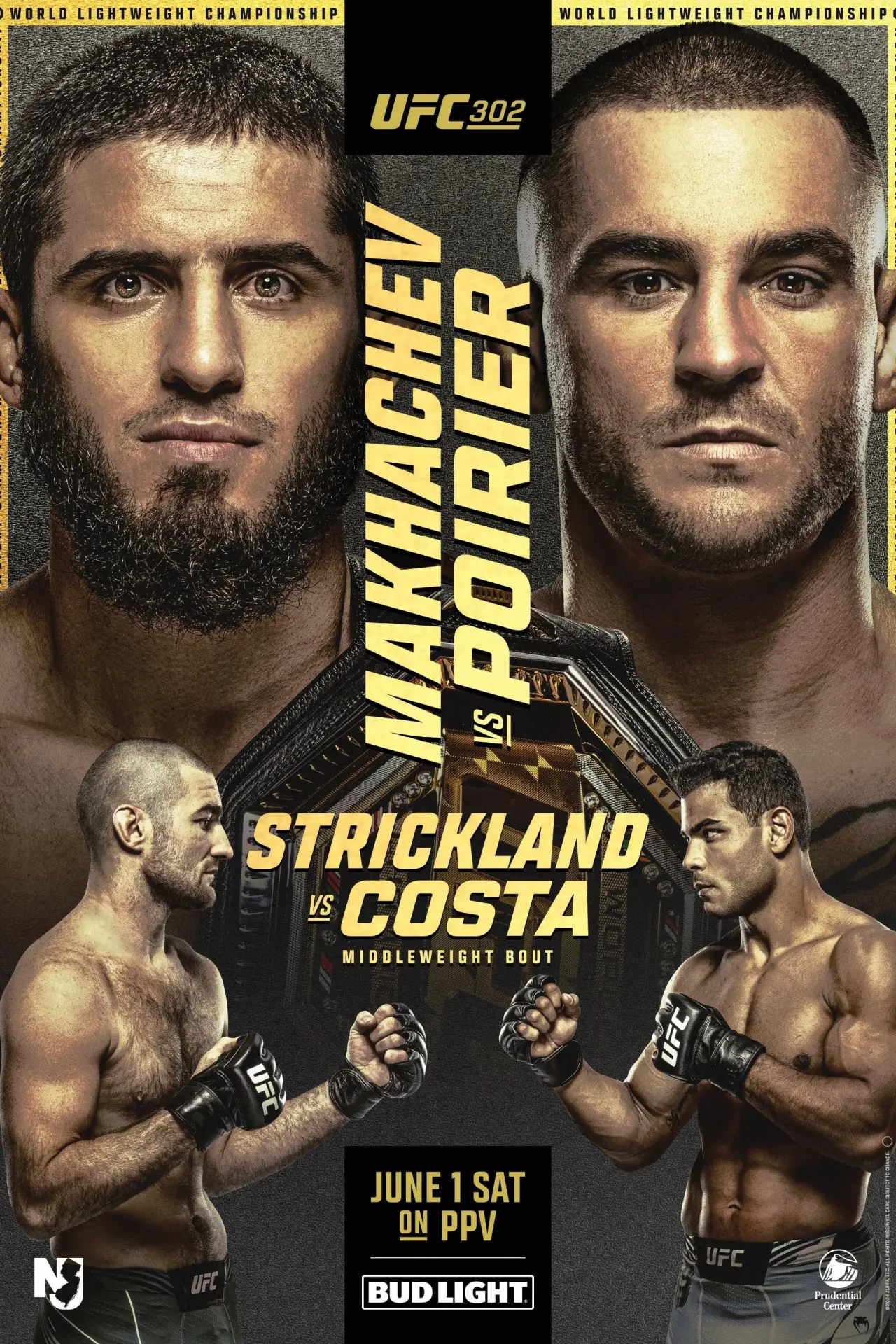 Постер до фільму "UFC 302: Makhachev vs. Poirier"