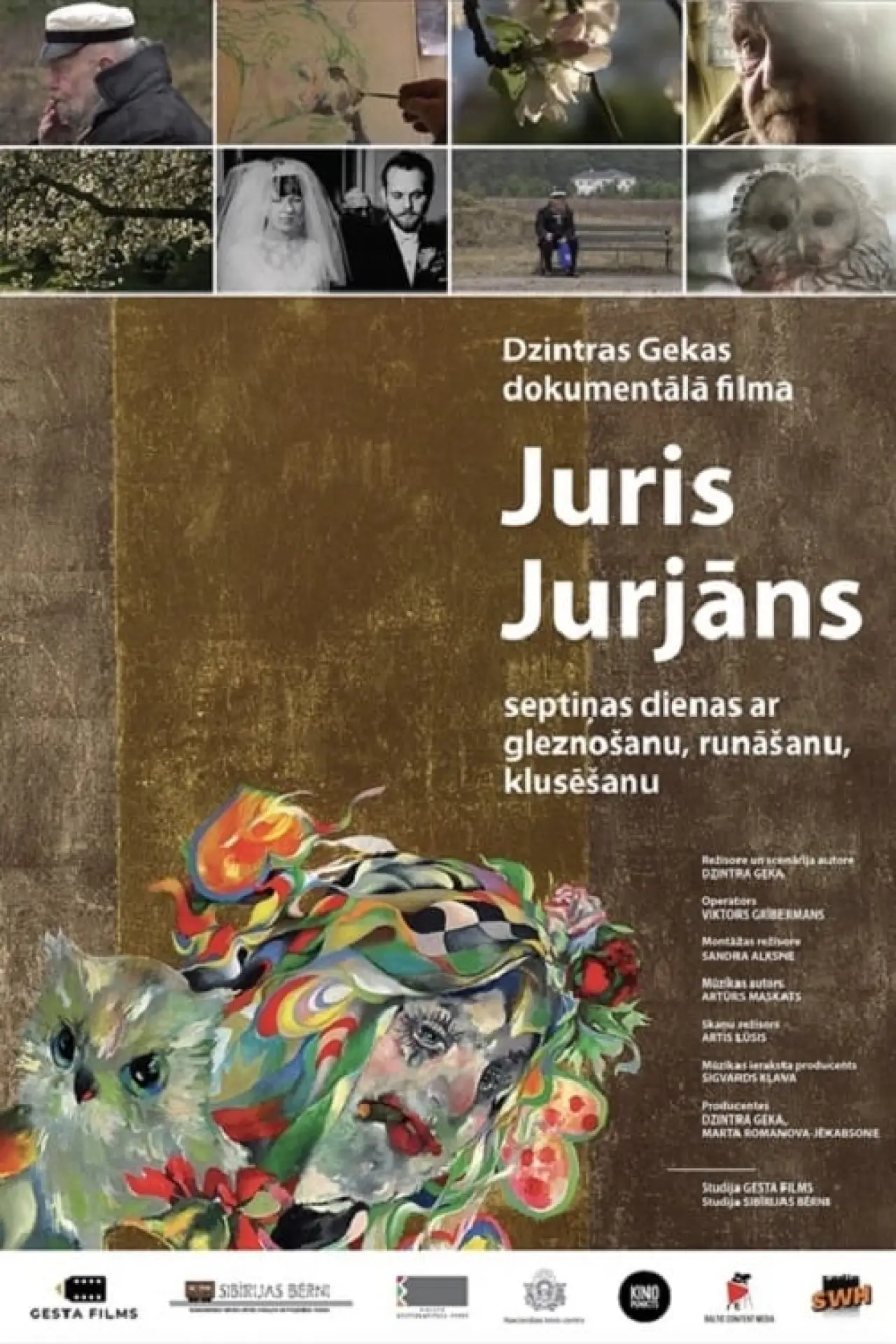Постер до фільму "Juris Jurjāns. Septiņas dienas ar gleznošanu, runāšanu, klusēšanu"