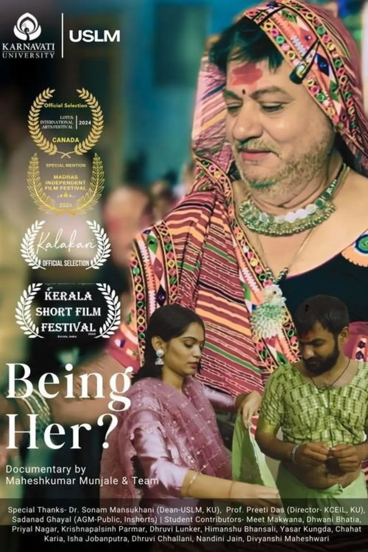 Постер до фільму "Being Her?"