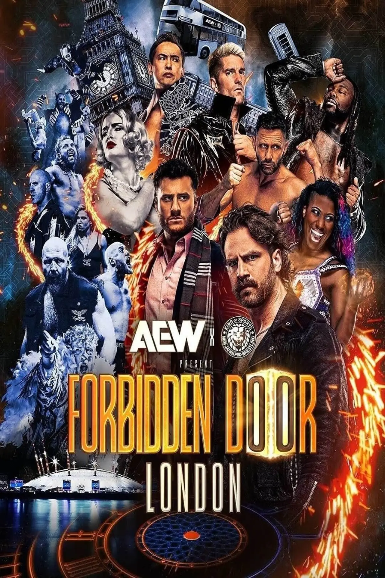 Постер до фільму "AEW x NJPW: Forbidden Door 2025"