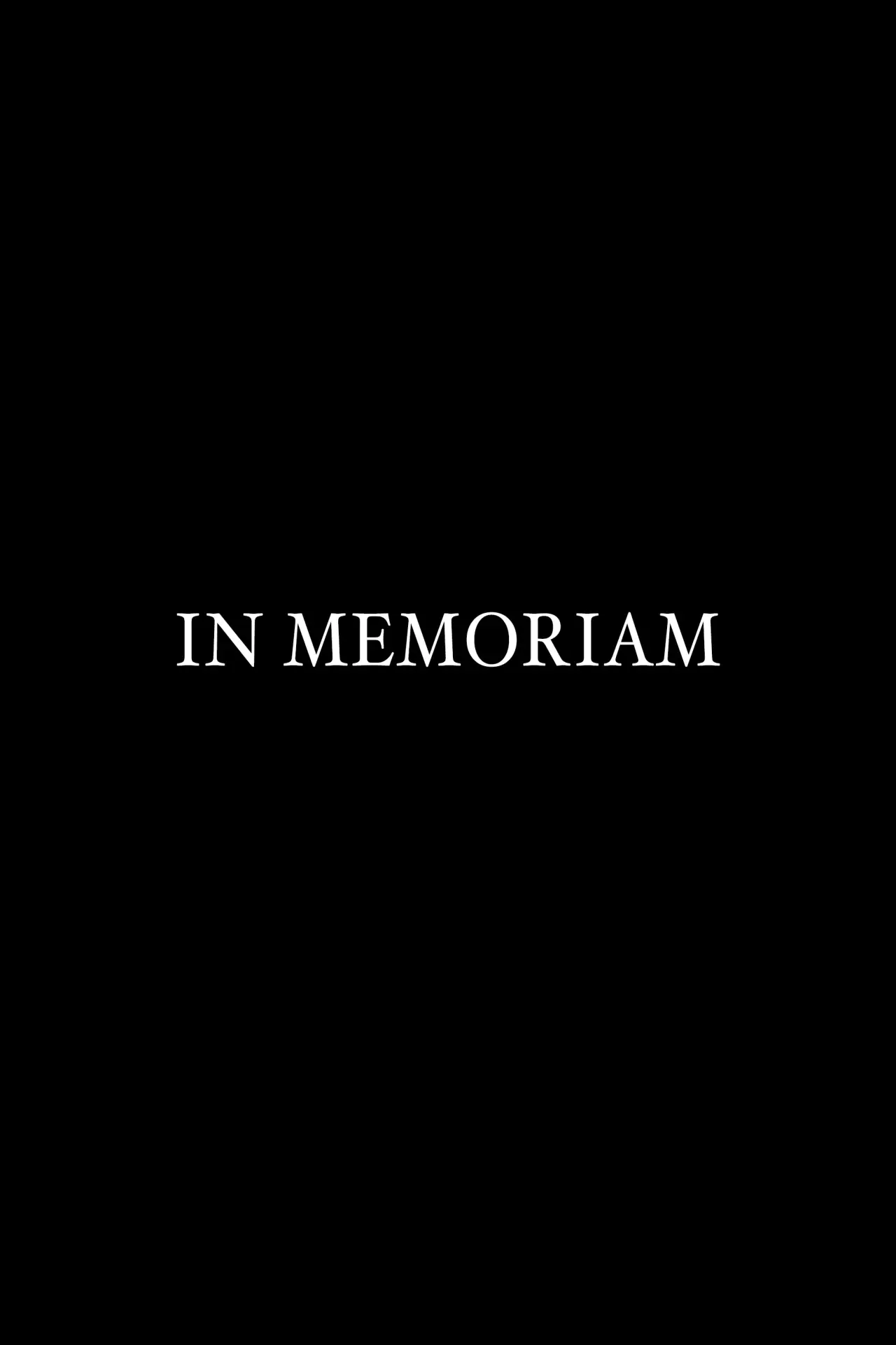 Постер до фільму "In Memoriam"