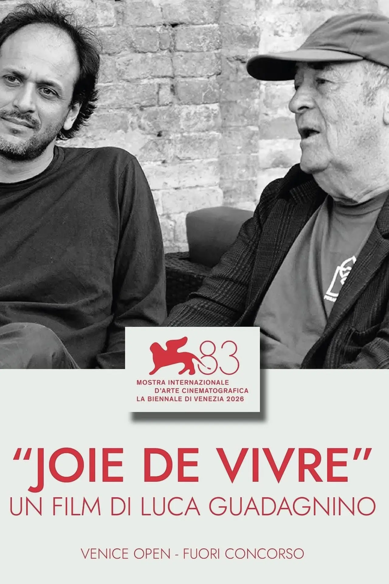 Постер до фільму "Joie de Vivre. Appunti, pensieri, parole, riflessioni, volti, visioni su Bernardo Bertolucci e la cinefilia del 20° secolo che non esiste più"