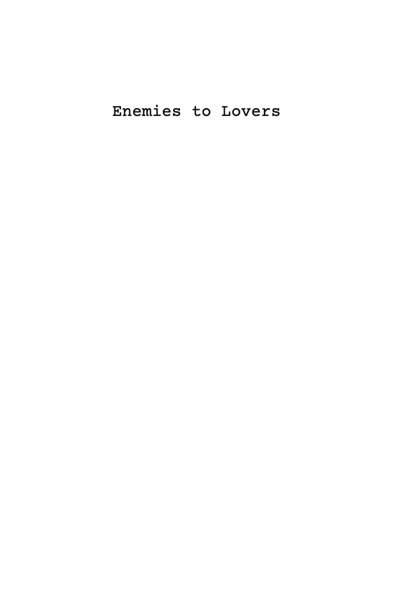 Постер до фільму "Enemies to Lovers"