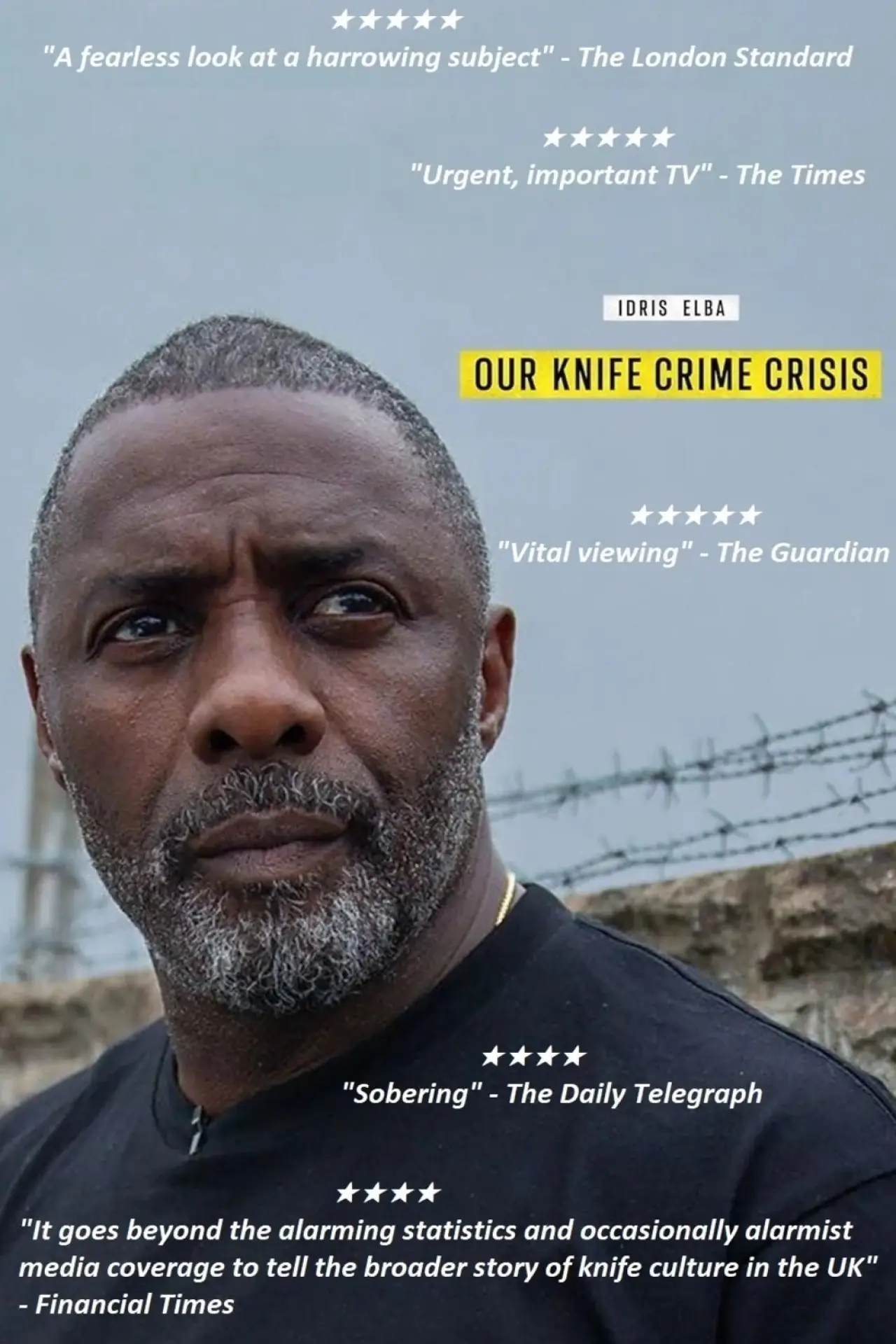 Постер до фільму "Idris Elba: Our Knife Crime Crisis"