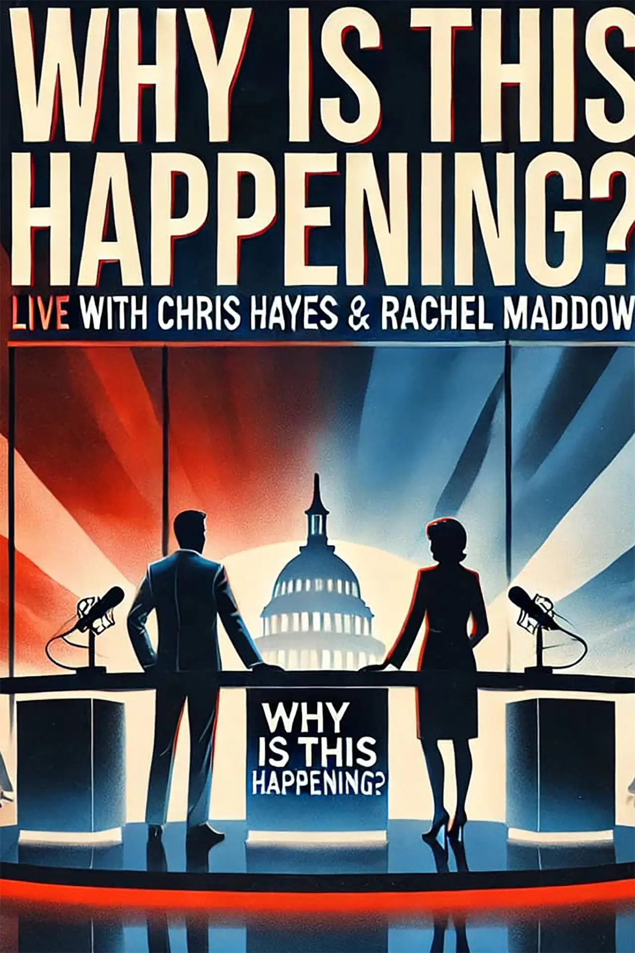 Постер до фільму "Why is this Happening? Live with Chris Hayes & Rachel Maddow"