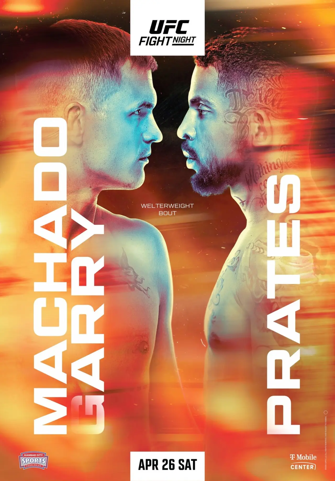 Постер до фільму "UFC on ESPN 66: Machado Garry vs. Prates"