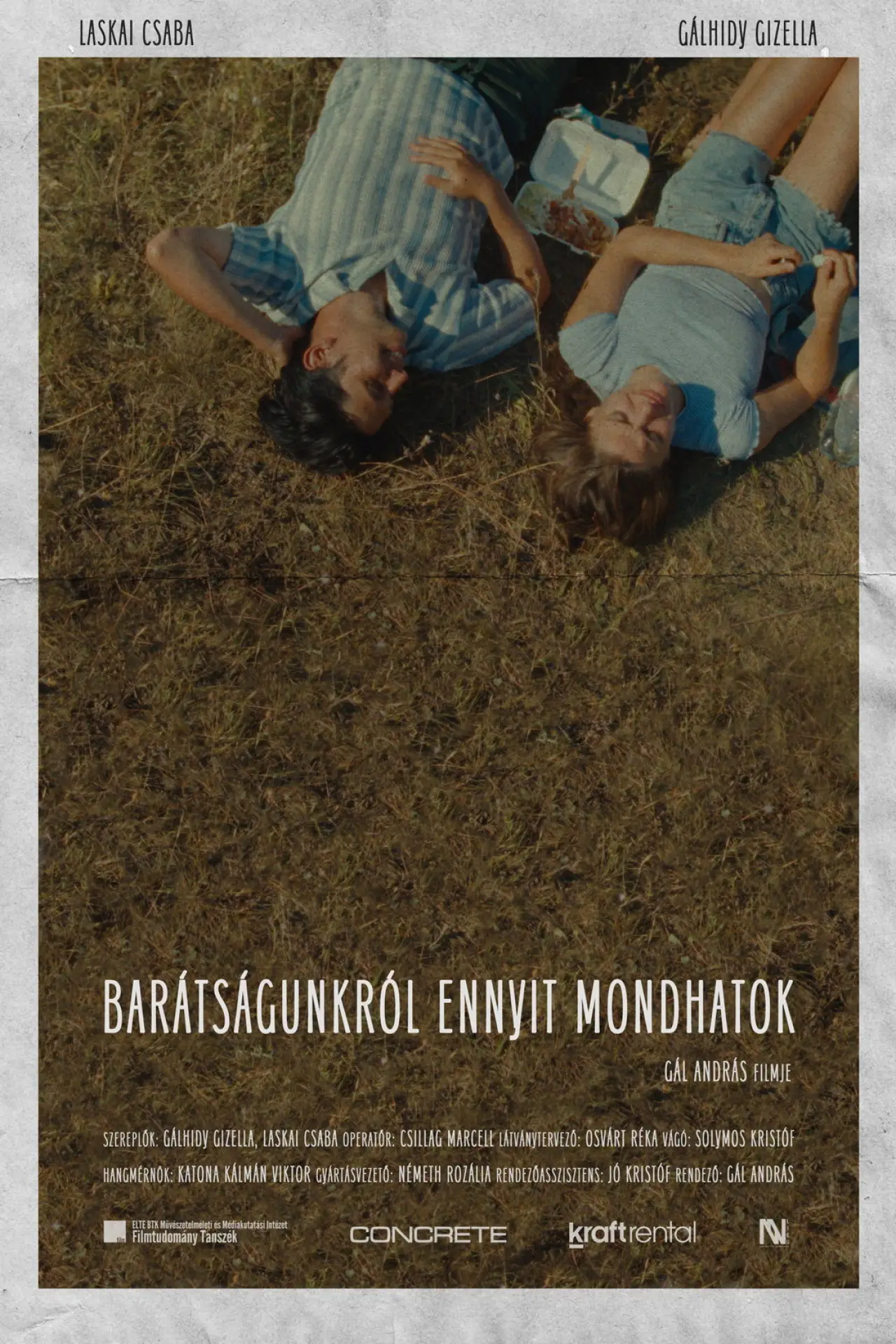 Постер до фільму "Barátságunkról ennyit mondhatok"