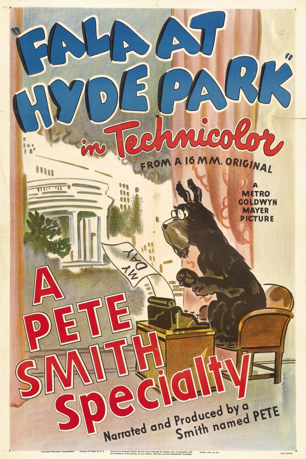 Постер до фільму "Fala at Hyde Park"