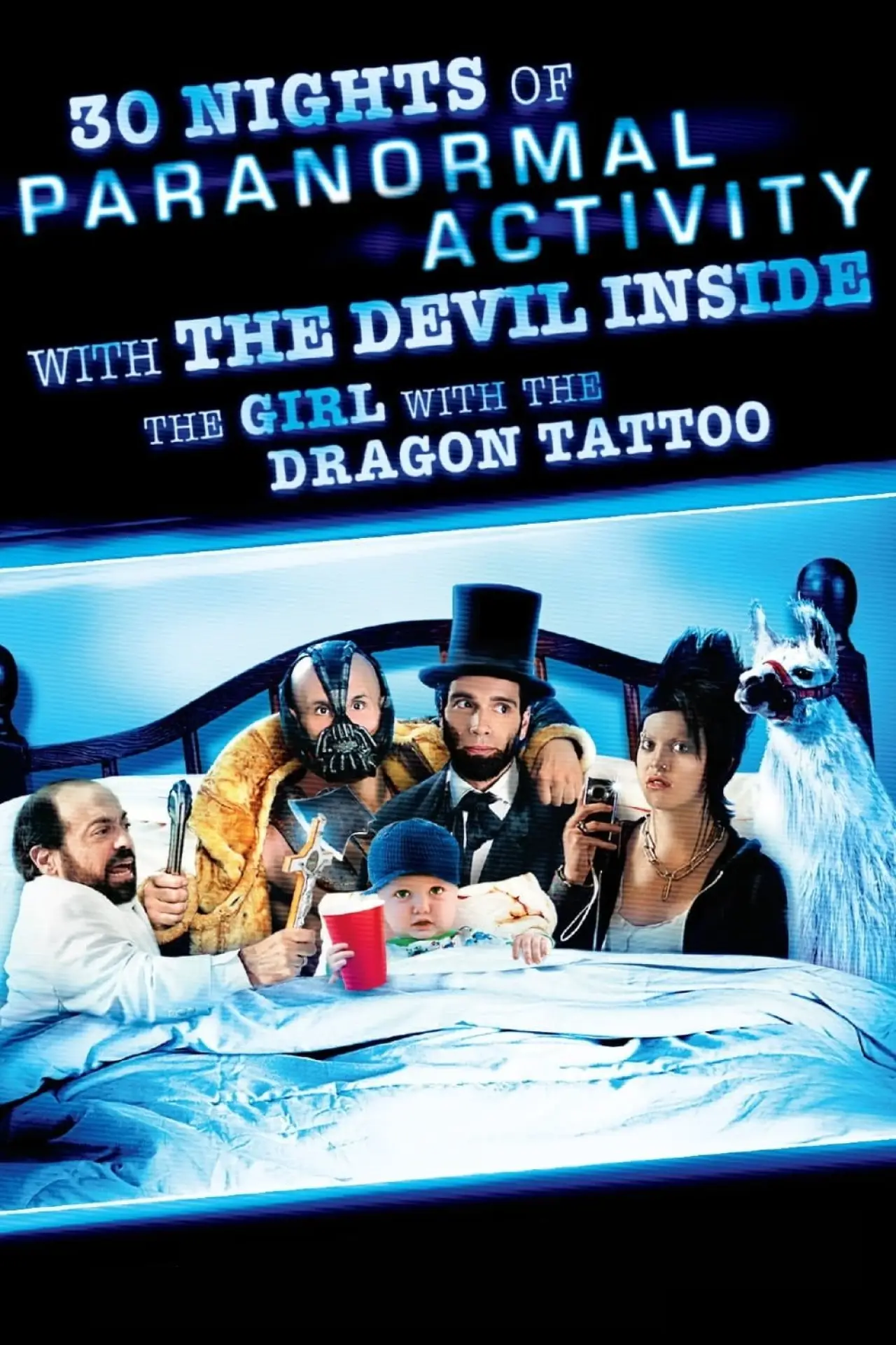 Постер до фільму "30 Nights of Paranormal Activity With the Devil Inside the Girl With the Dragon Tattoo"