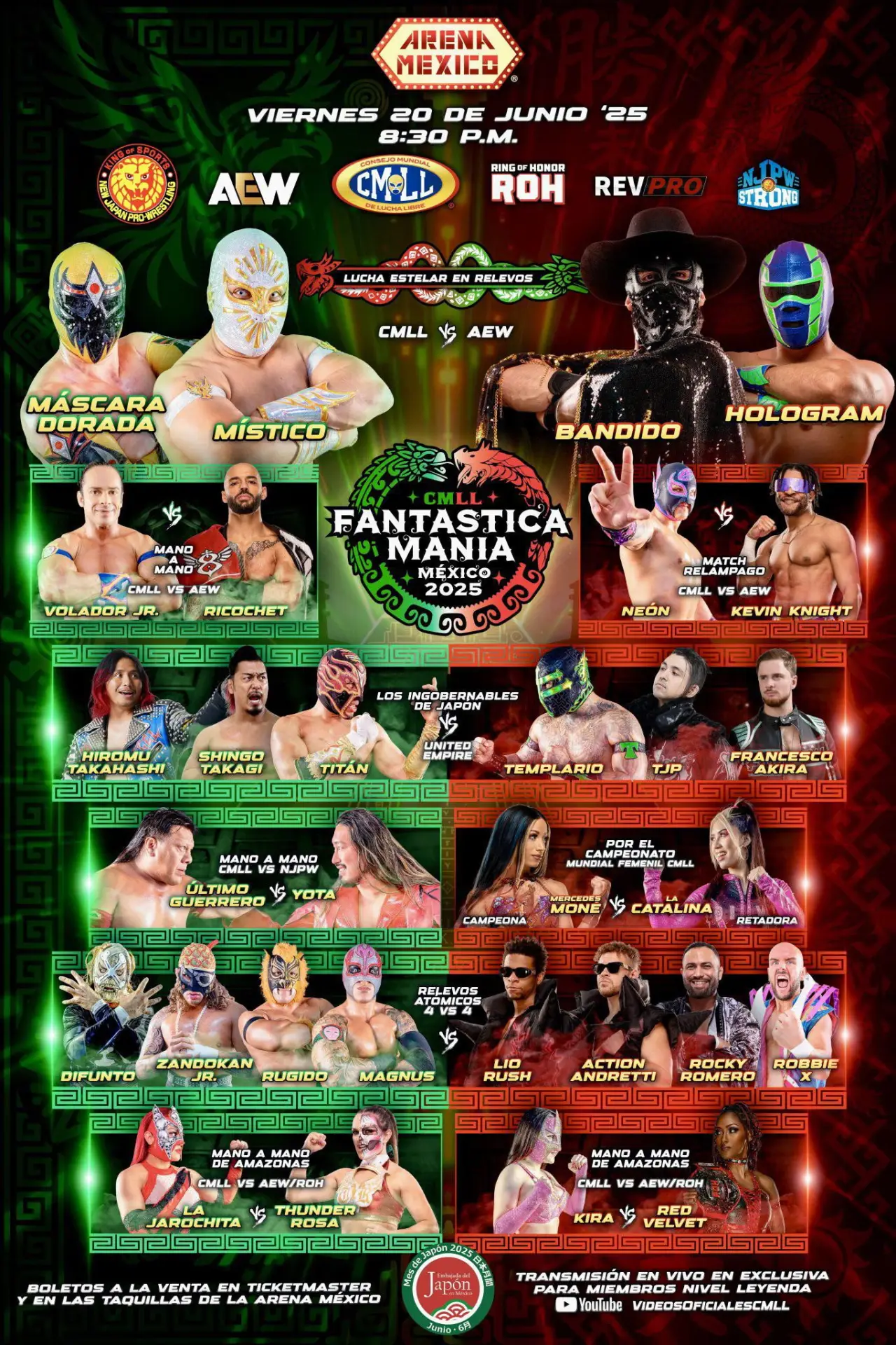 Постер до фільму "CMLL Presenta NJPW Fantastica Mania México 2025"