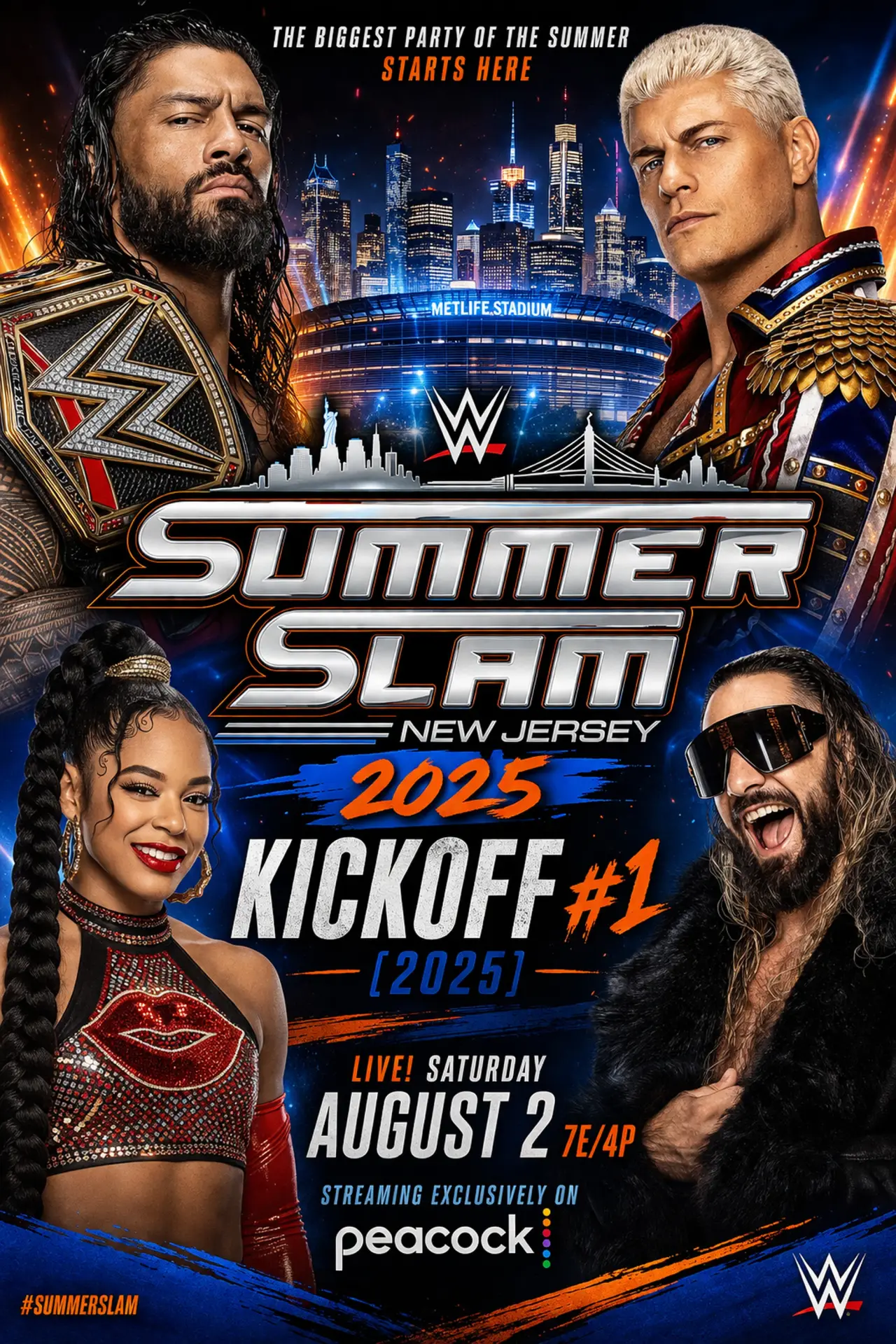 Постер до фільму "WWE SummerSlam 2025 Kickoff #1"