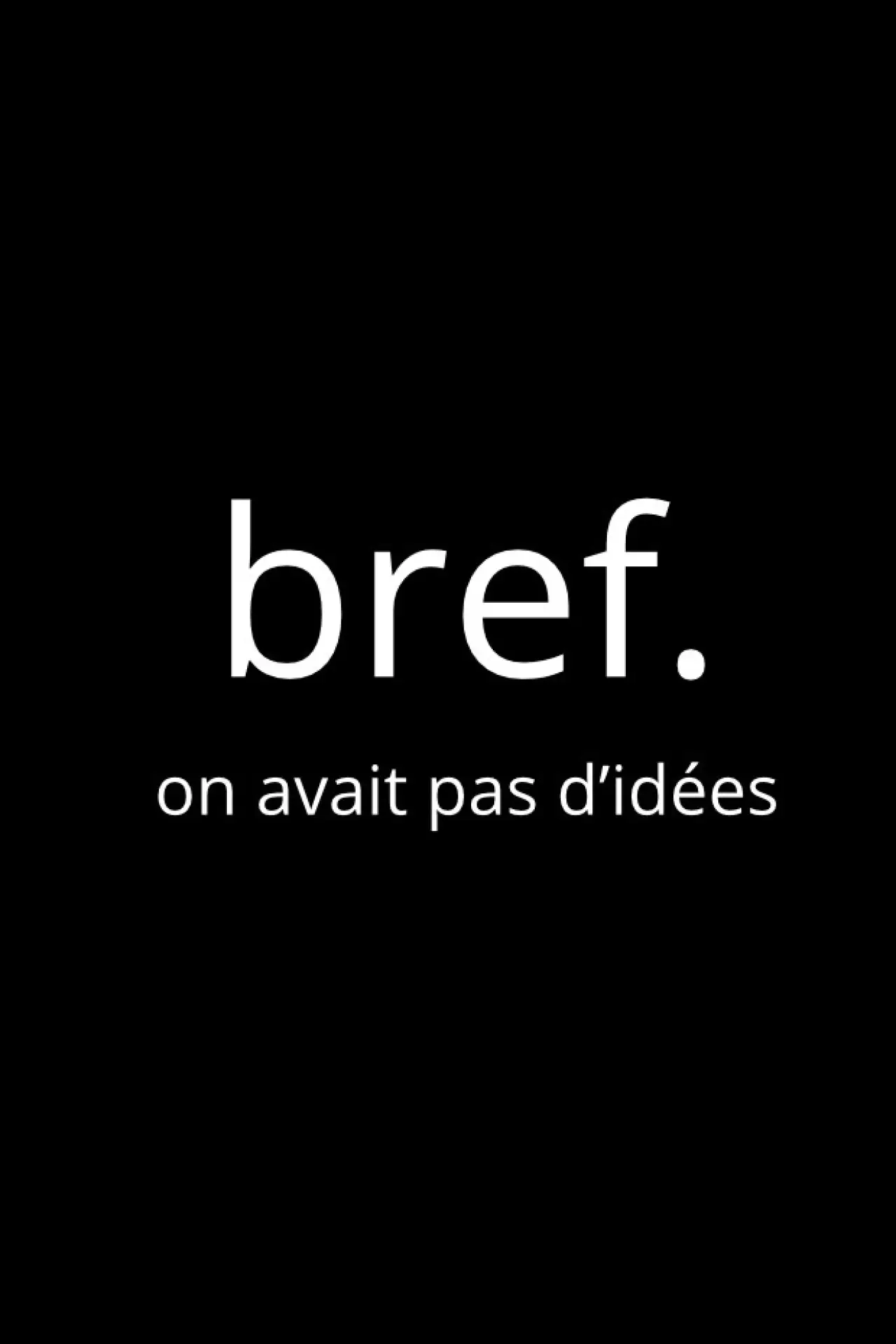 Постер до фільму "Bref : on n
