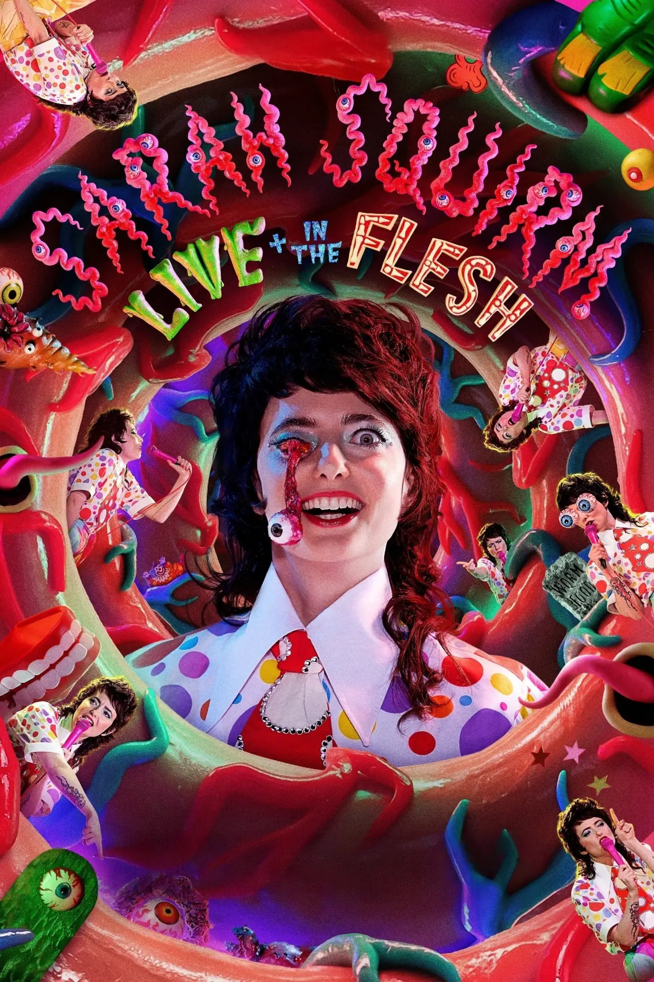 Постер до фільму "Sarah Squirm: Live + in the Flesh"