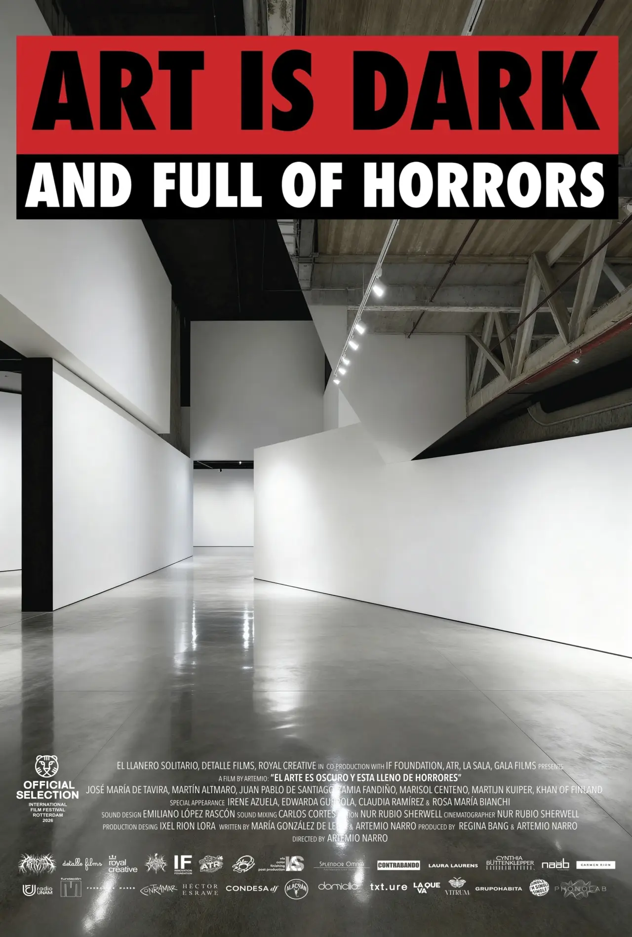 Постер до фільму "El arte es oscuro y está lleno de horrores"