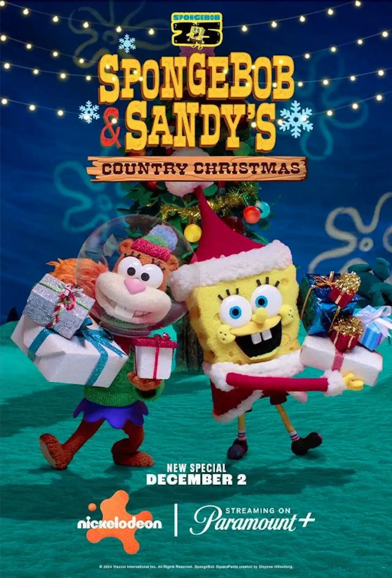 Постер до фільму "SpongeBob and Sandy’s Country Christmas"