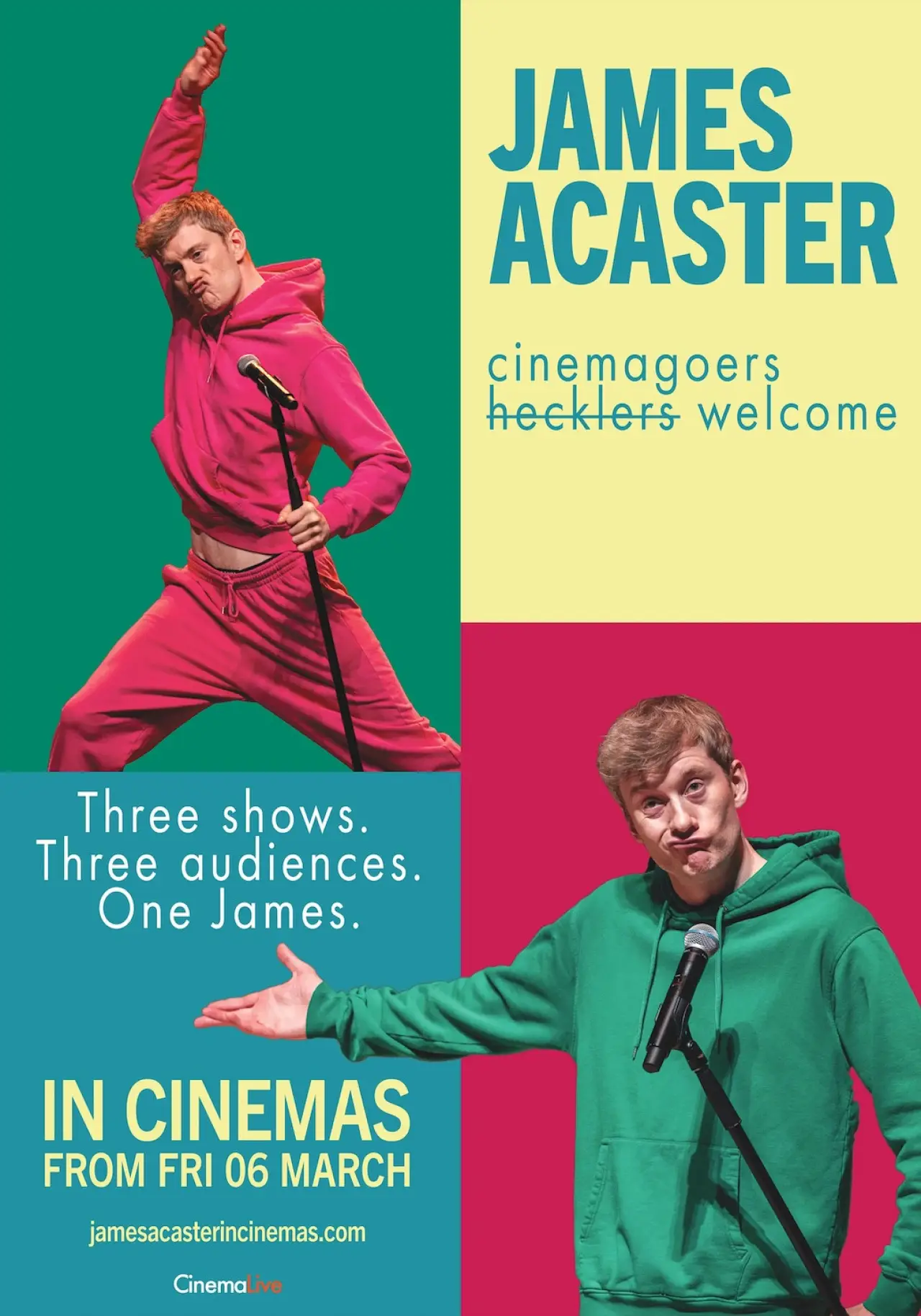 Постер до фільму "James Acaster: Cinemagoers Welcome"