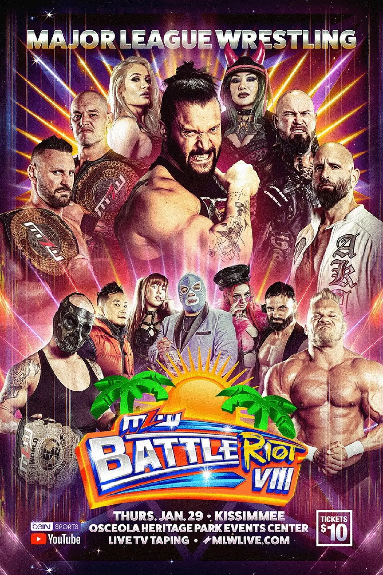 Постер до фільму "MLW Battle Riot VIII"