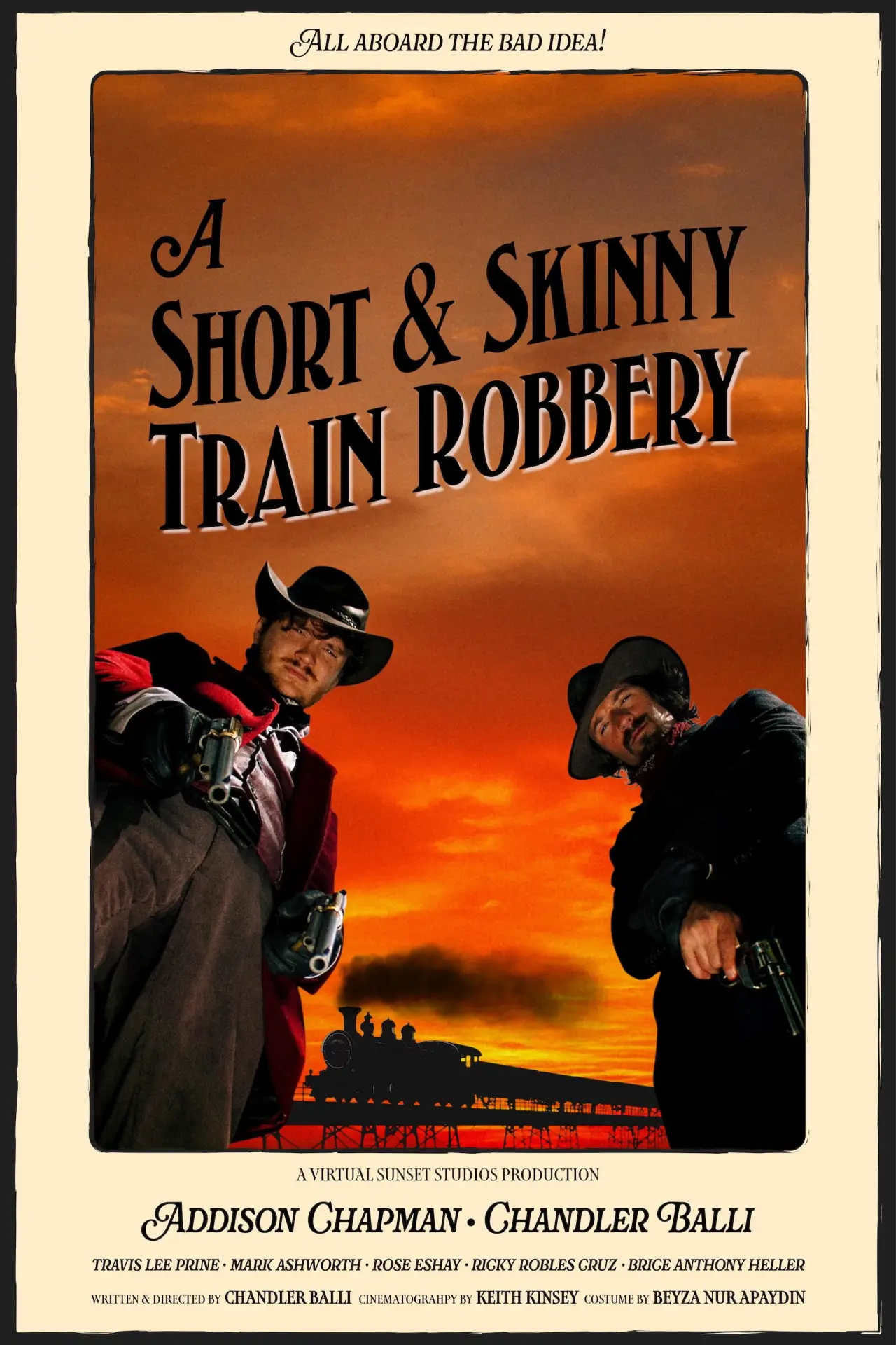 Постер до фільму "A Short and Skinny Train Robbery"