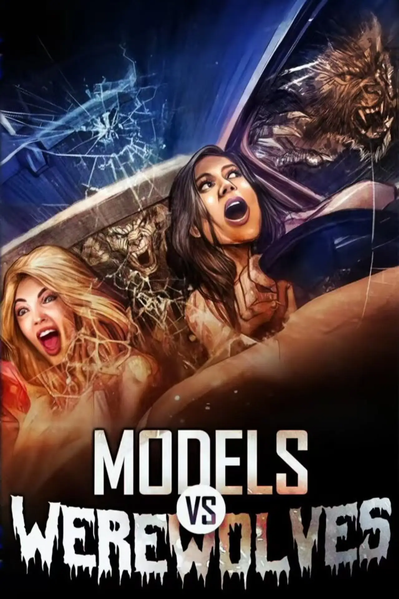 Постер до фільму "Models vs. Werewolves"
