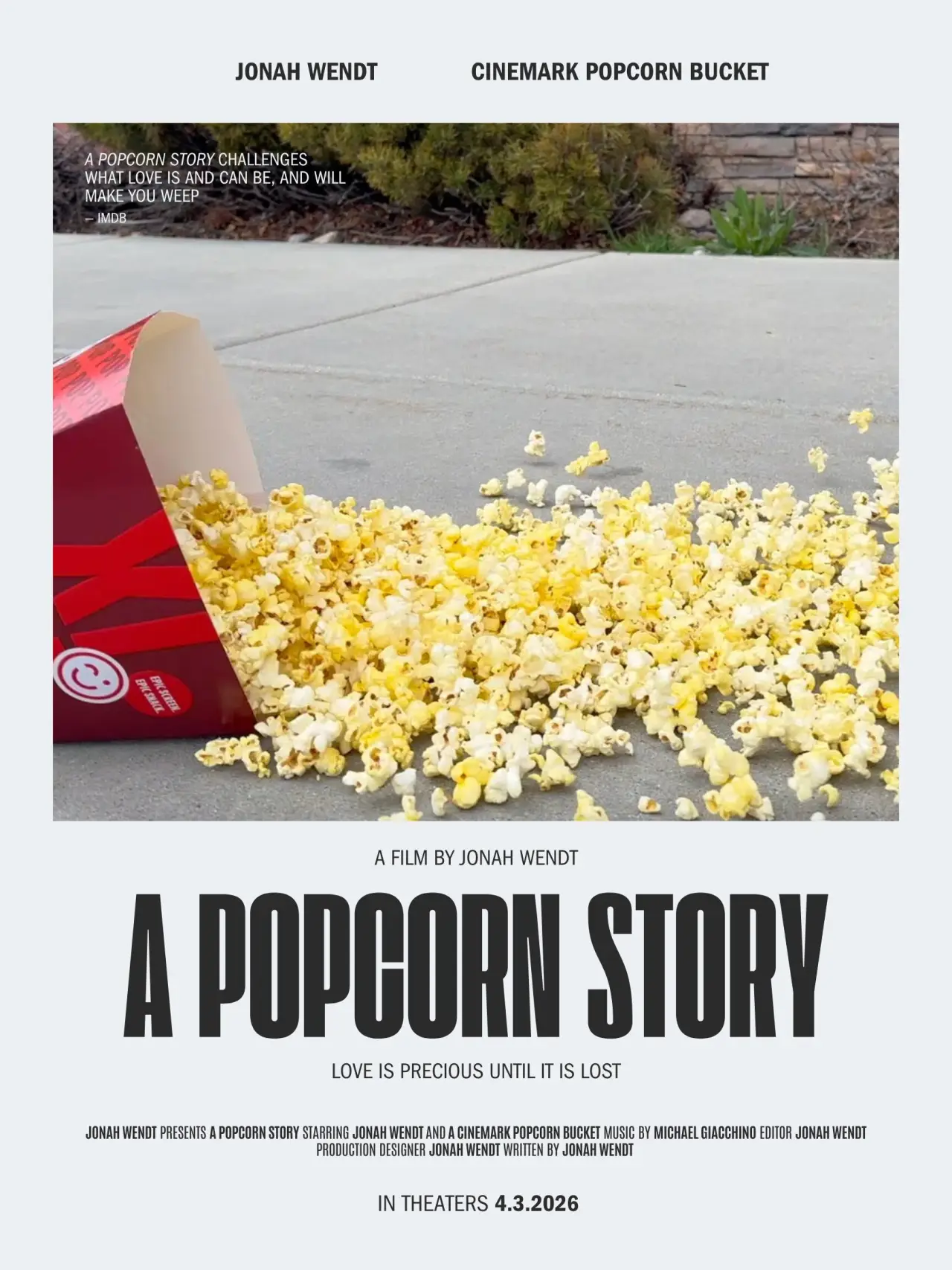 Постер до фільму "A Popcorn Story"