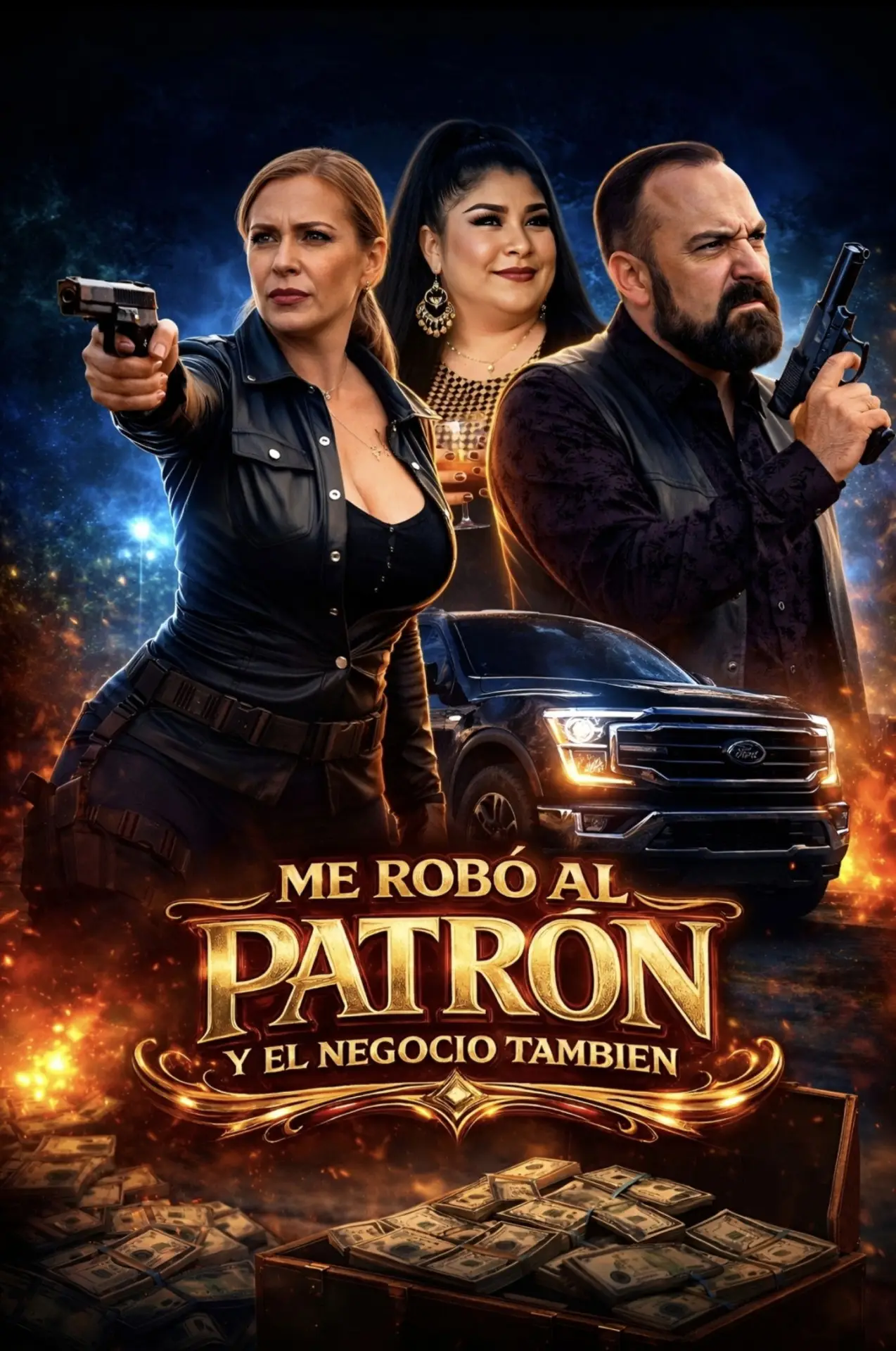 Постер до фільму "Me Robo Al Patron Y El Negocio Tambien"