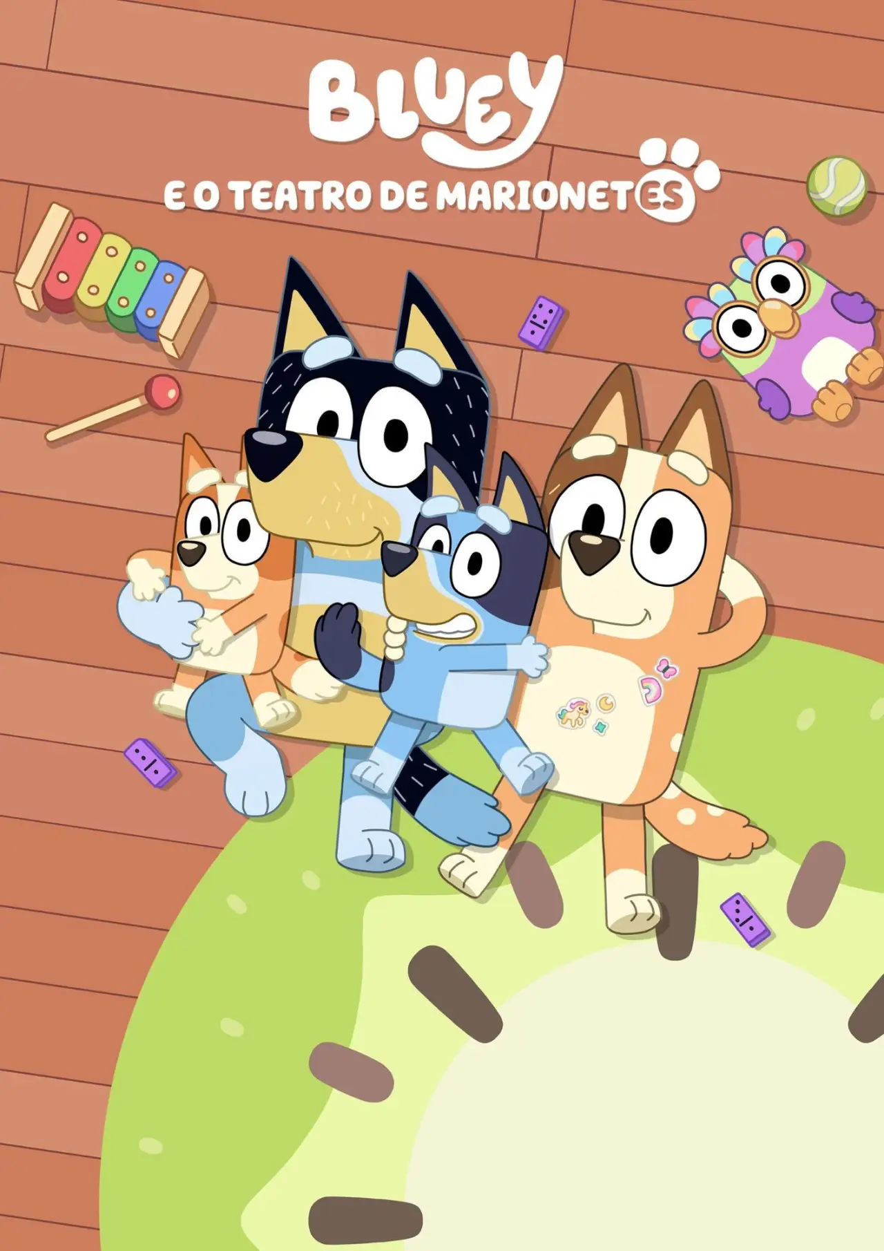 Постер до фільму "Bluey e o Teatro de Marionetes"