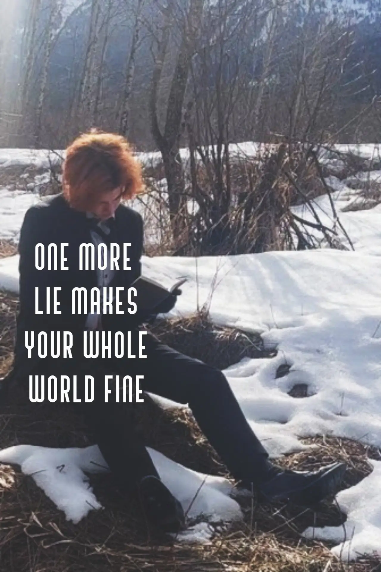 Постер до фільму "One More Lie Makes Your Whole World Fine"