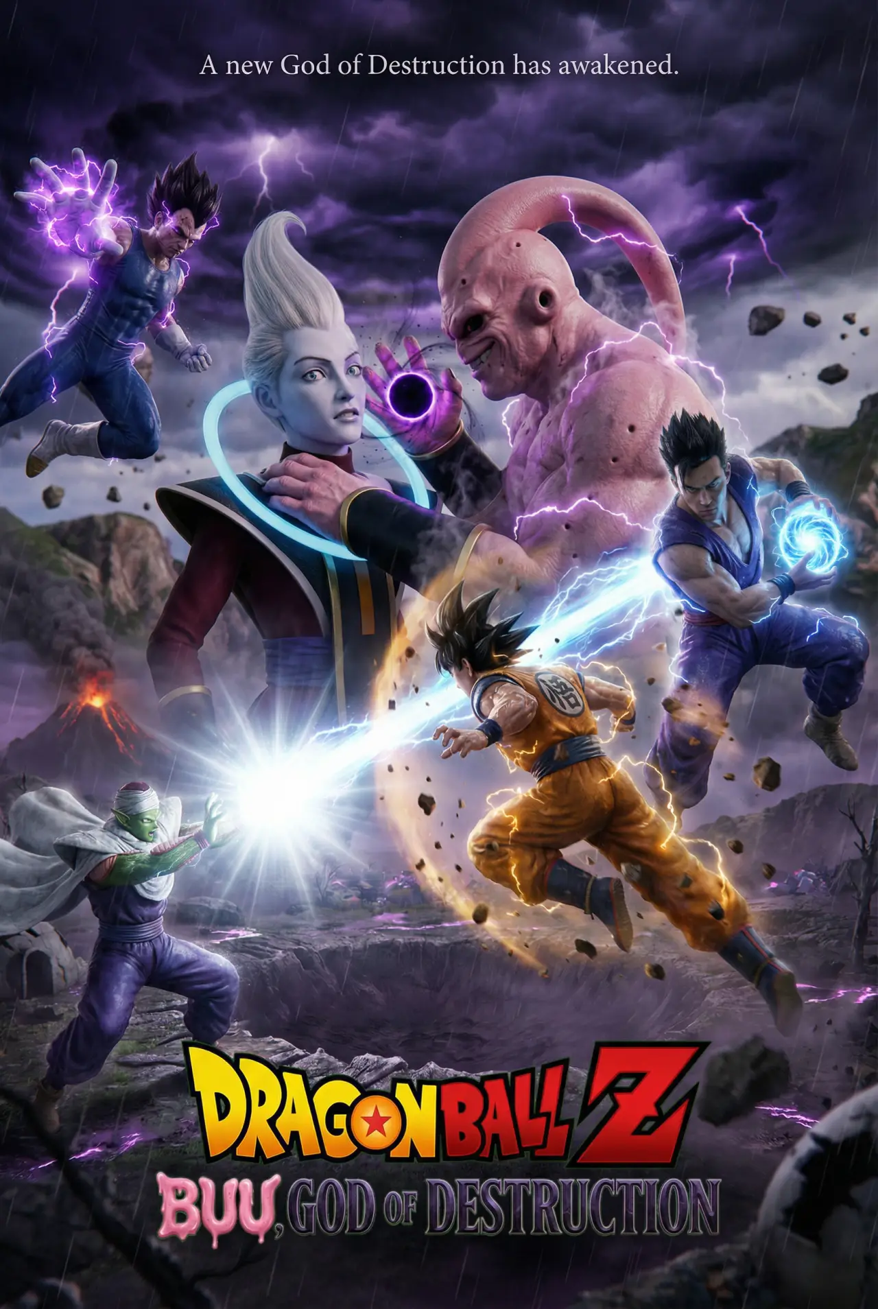 Постер до фільму "DRAGON BALL Z: BUU, GOD OF DESTRUCTION"