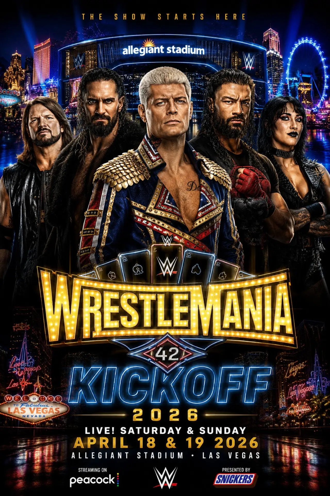 Постер до фільму "WrestleMania 42 Kickoff"