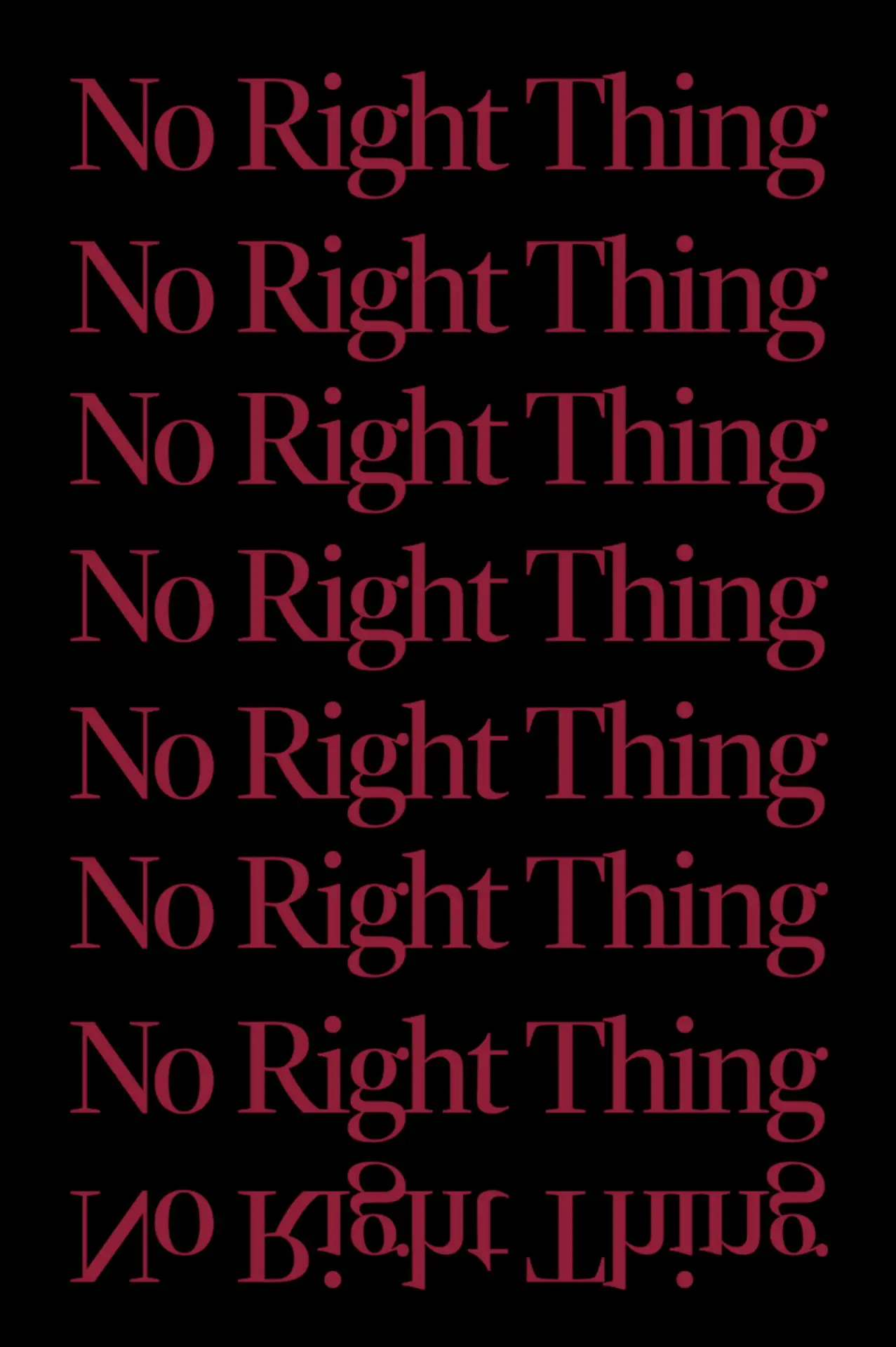 Постер до фільму "No Right Thing"
