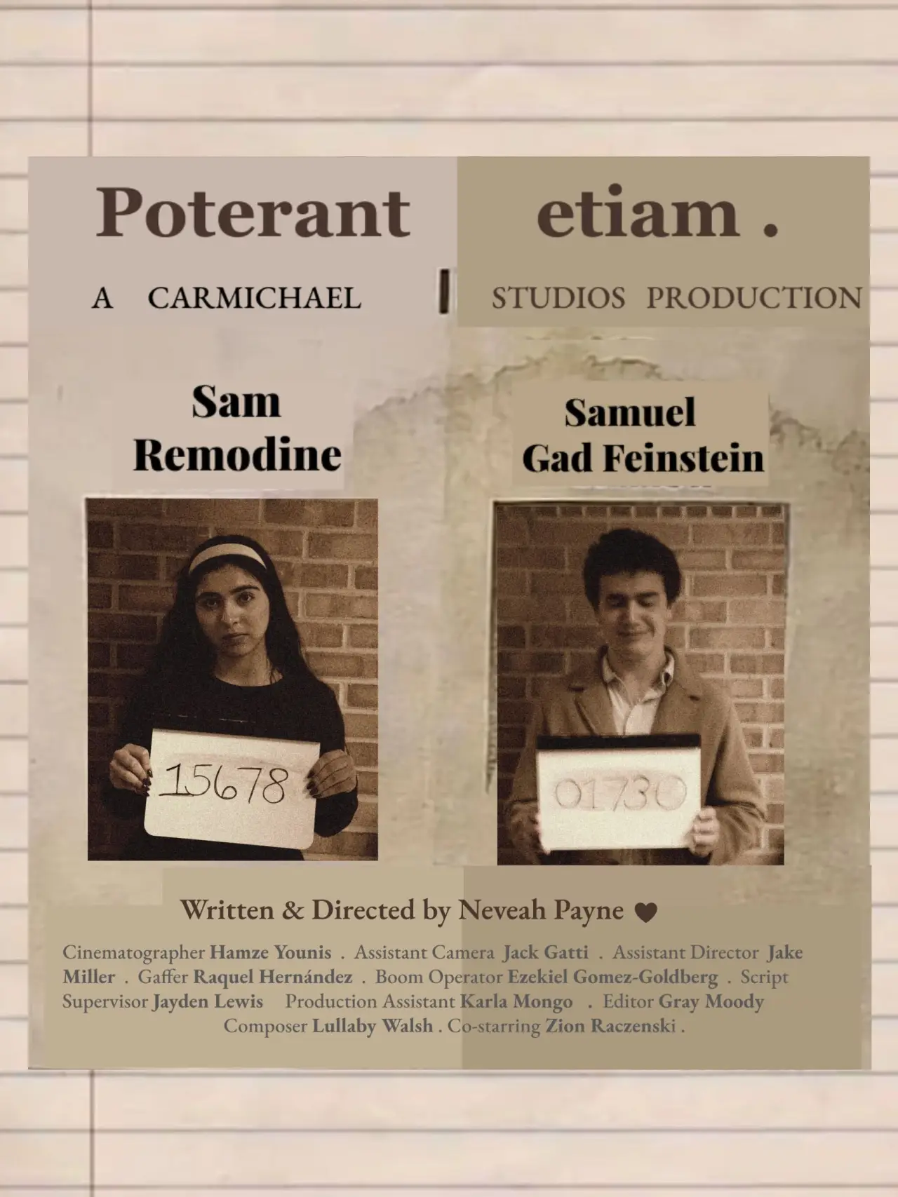 Постер до фільму "Poterant etiam."