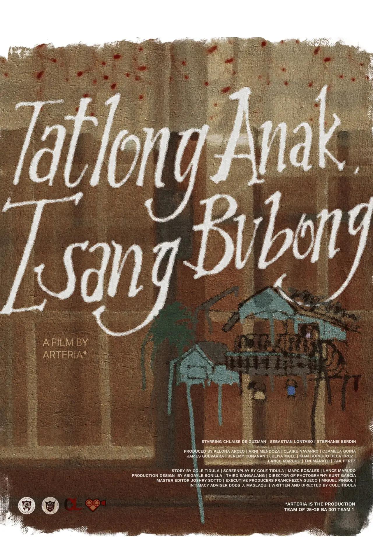 Постер до фільму "Tatlong Anak, Isang Bubong"