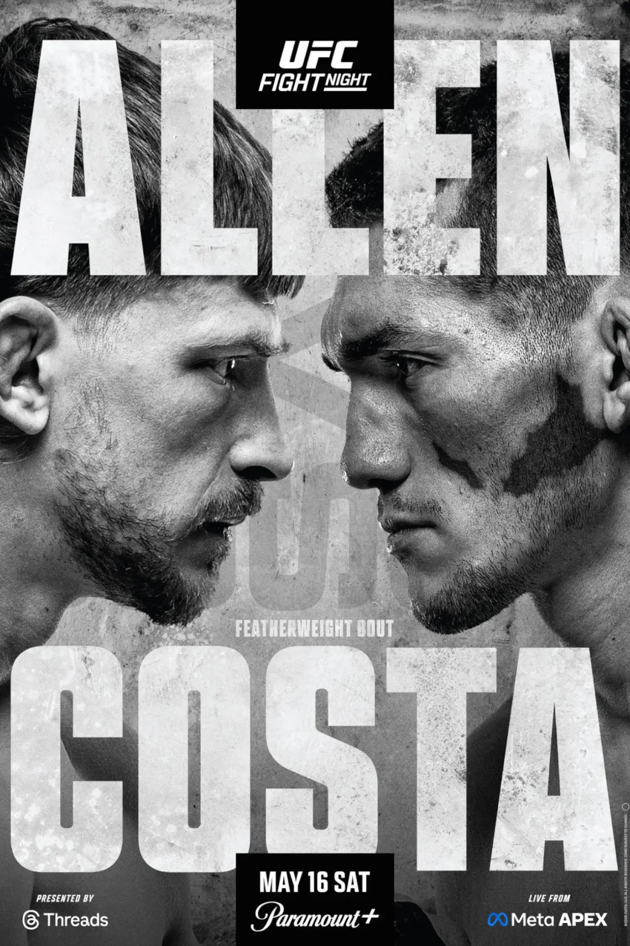 Постер до фільму "UFC Fight Night 276: Allen vs. Costa"