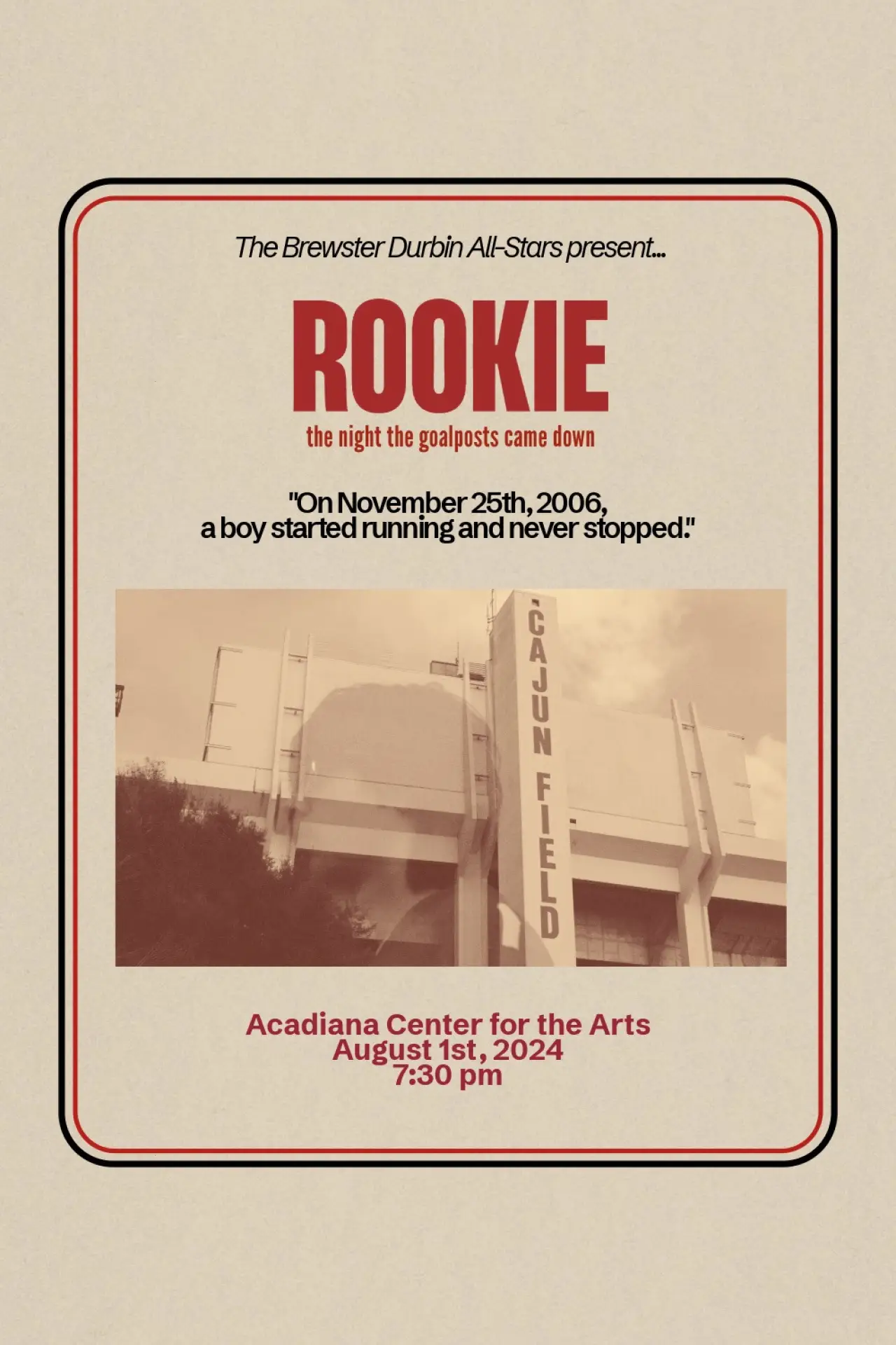 Постер до фільму "Rookie: The Night the Goalposts Came Down"